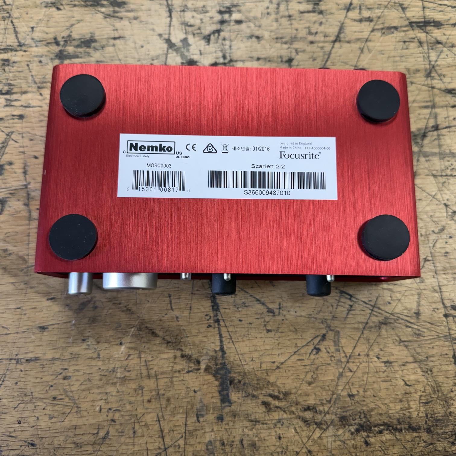 Used Focusrite Scarlett 2i2 First Generation USB 2.0 Digital Audio Recording Interface - Image 7