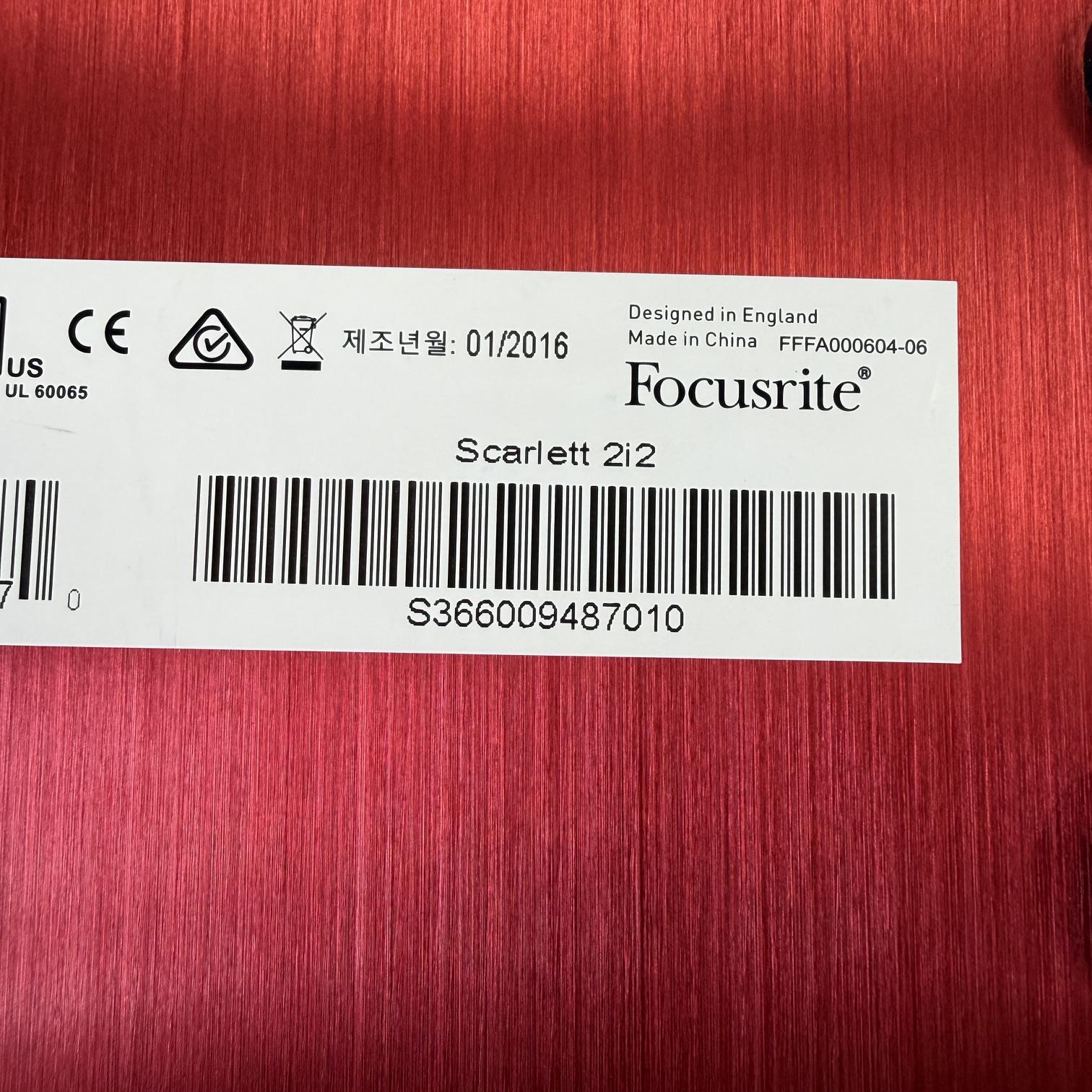 Used Focusrite Scarlett 2i2 First Generation USB 2.0 Digital Audio Recording Interface - Image 8