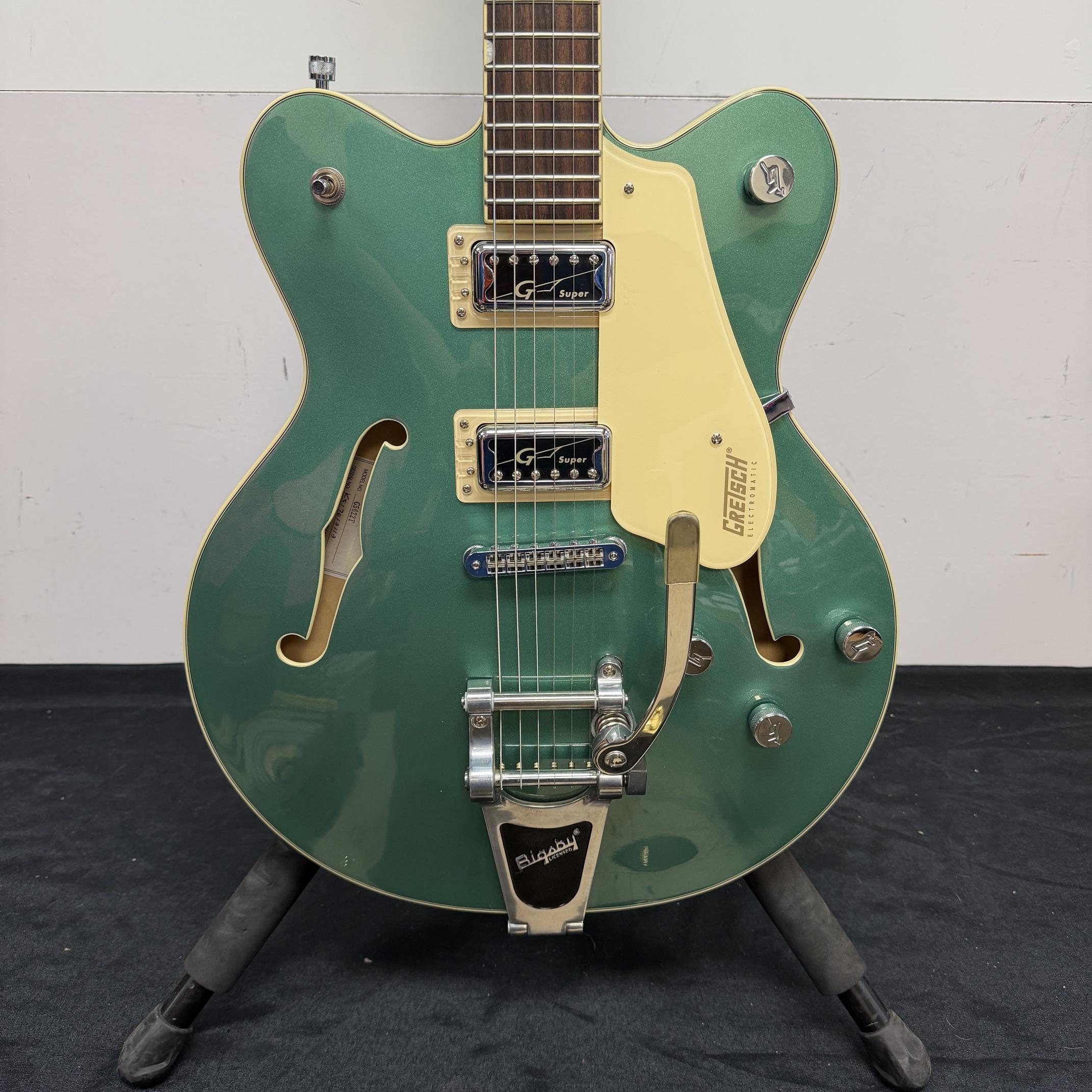 Used Gretsch Guitars G5622T Electromatic Center Block Double-Cut with Bigsby Semi Hollowbody Electric Guitar Made in Korea with Case 2017 Georgia Green - Image 7