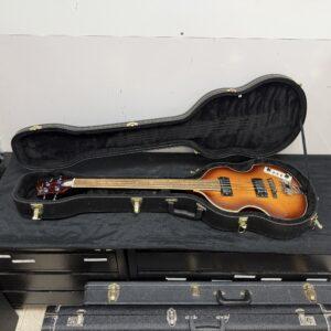 Used Jay Turser JTB-2B 4-String Semi-Hollow Body Electric Bass Guitar with Case