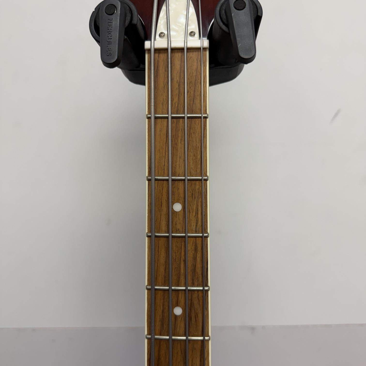Used Jay Turser JTB-2B 4-String Semi-Hollow Body Electric Bass Guitar with Case - Image 5