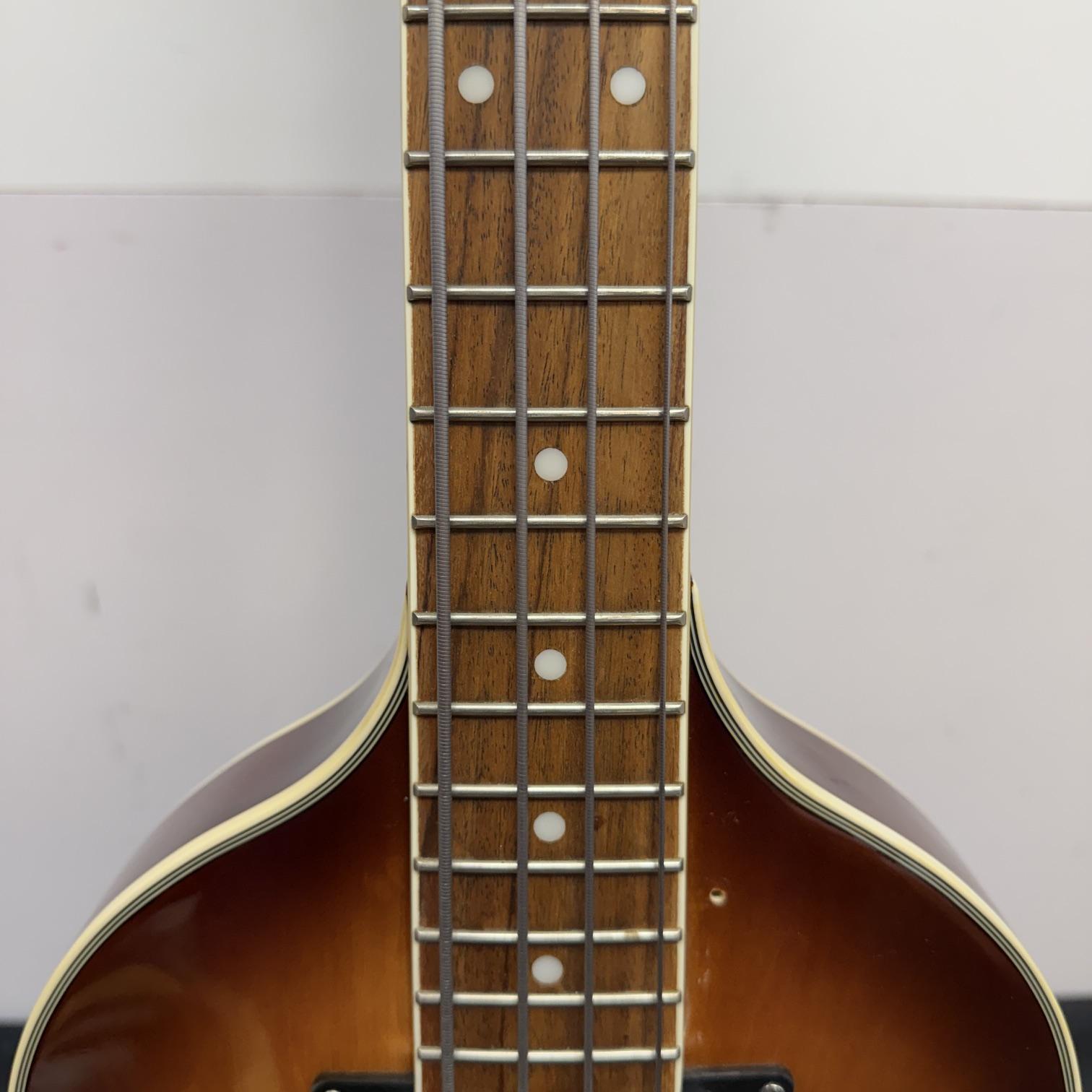 Used Jay Turser JTB-2B 4-String Semi-Hollow Body Electric Bass Guitar with Case - Image 7