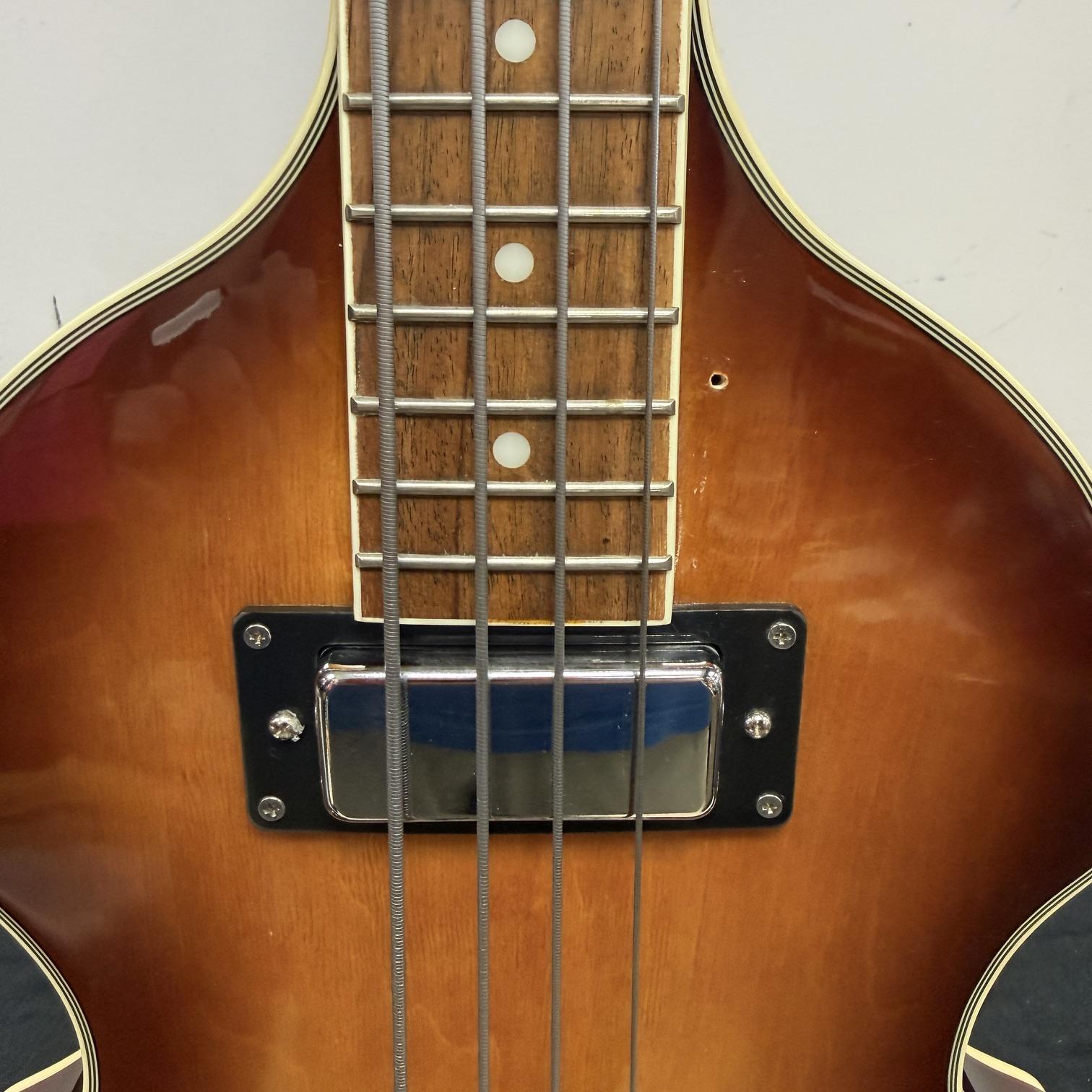 Used Jay Turser JTB-2B 4-String Semi-Hollow Body Electric Bass Guitar with Case - Image 9