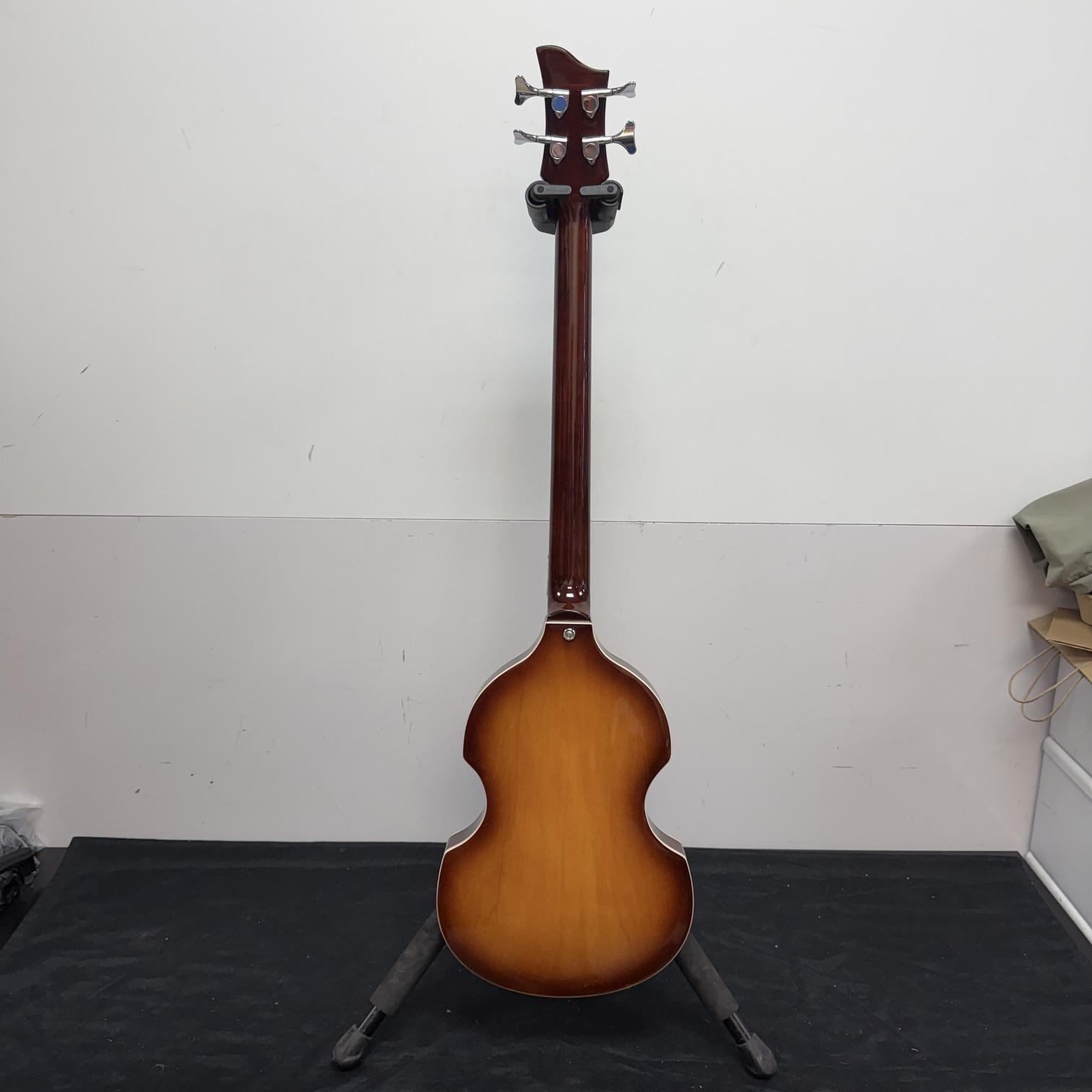 Used Jay Turser JTB-2B 4-String Semi-Hollow Body Electric Bass Guitar with Case - Image 14