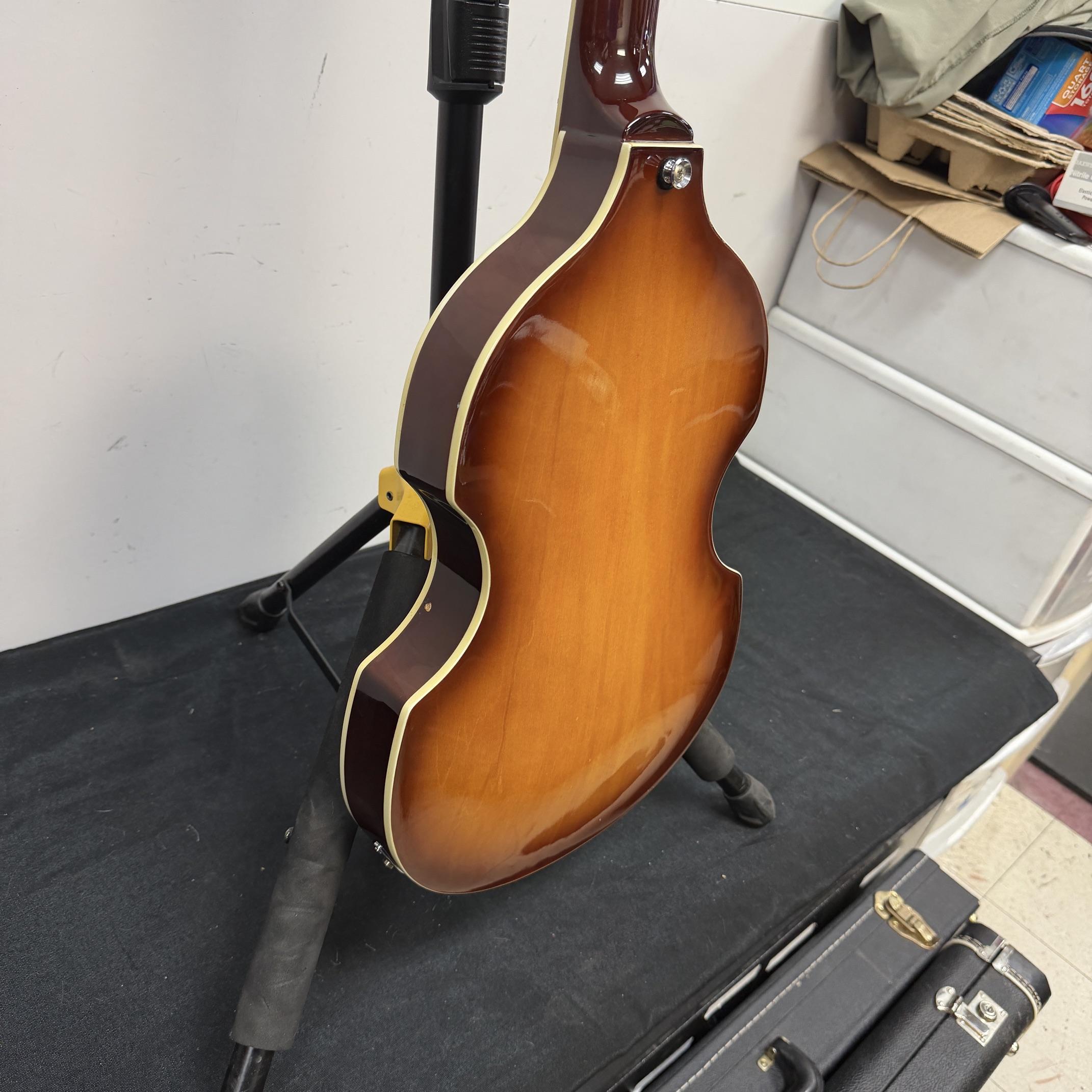 Used Jay Turser JTB-2B 4-String Semi-Hollow Body Electric Bass Guitar with Case - Image 21
