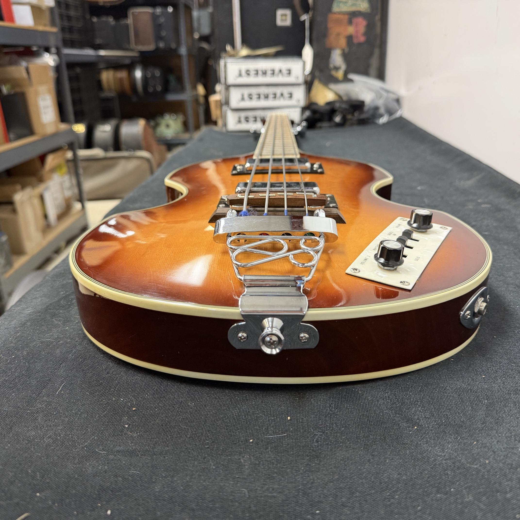 Used Jay Turser JTB-2B 4-String Semi-Hollow Body Electric Bass Guitar with Case - Image 23