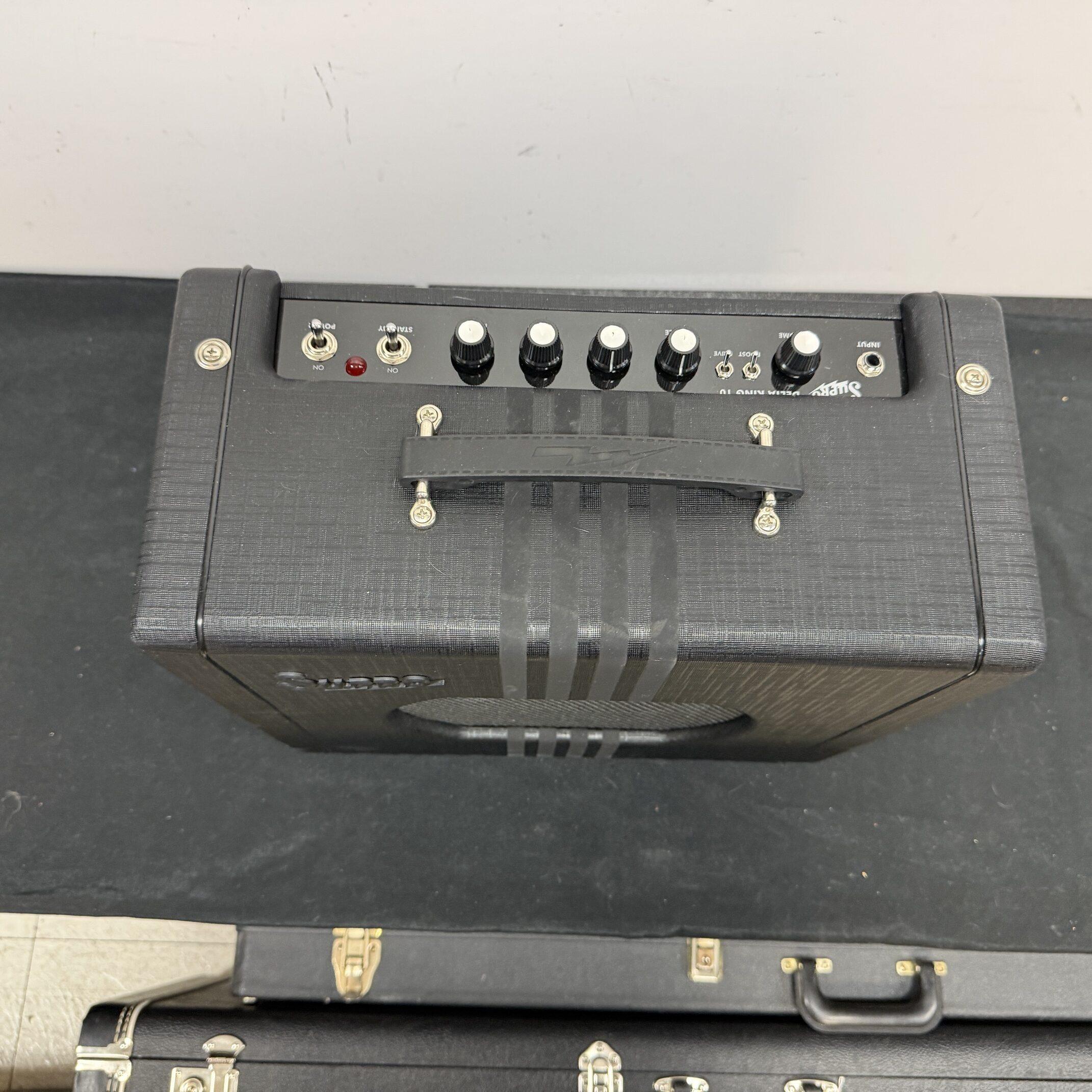 Used Supro 1820R Delta King 10 1x10 5W Tube Guitar Combo Amp Regular Black with Manual - Image 2