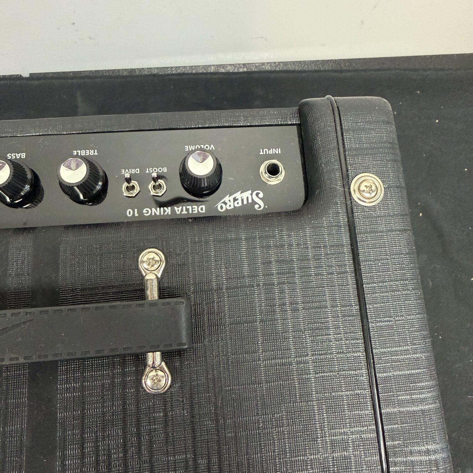 Used Supro 1820R Delta King 10 1x10 5W Tube Guitar Combo Amp Regular Black with Manual - Image 5