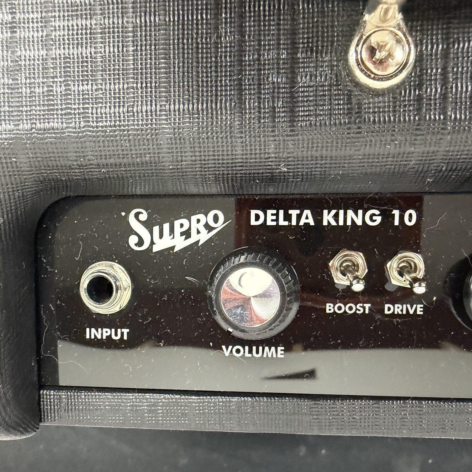 Used Supro 1820R Delta King 10 1x10 5W Tube Guitar Combo Amp Regular Black with Manual - Image 6