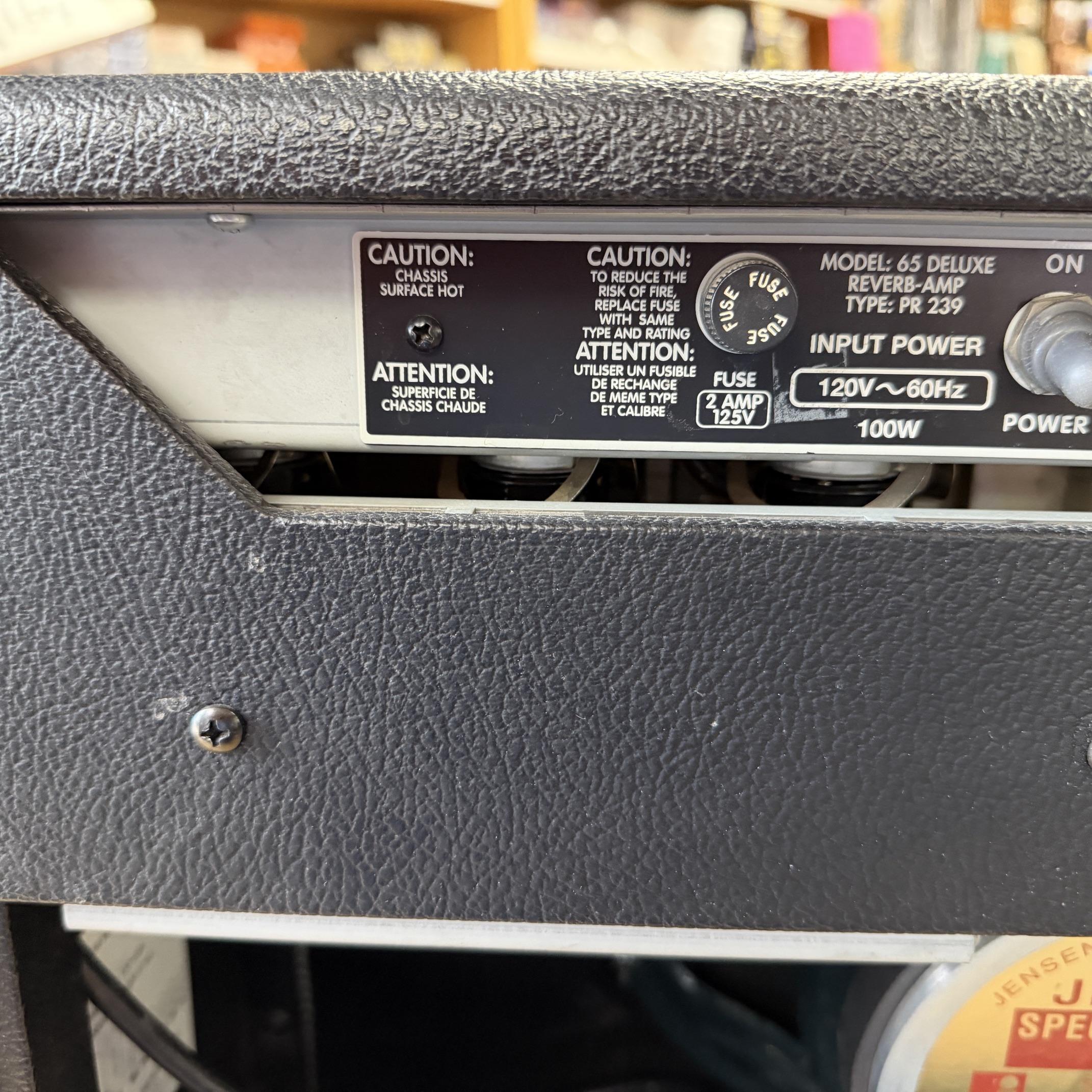 Used Fender 65 DELUXE REVERB Reissue Tube Guitar Amp Amplifier with Footswitch & Cover 2013 - Image 10