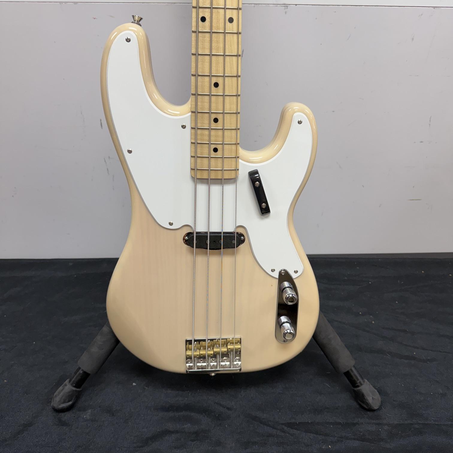 Used Squier Classic Vibe 50's Precision P Bass Electric Bass Guitar White Blonde 2019 - Image 6
