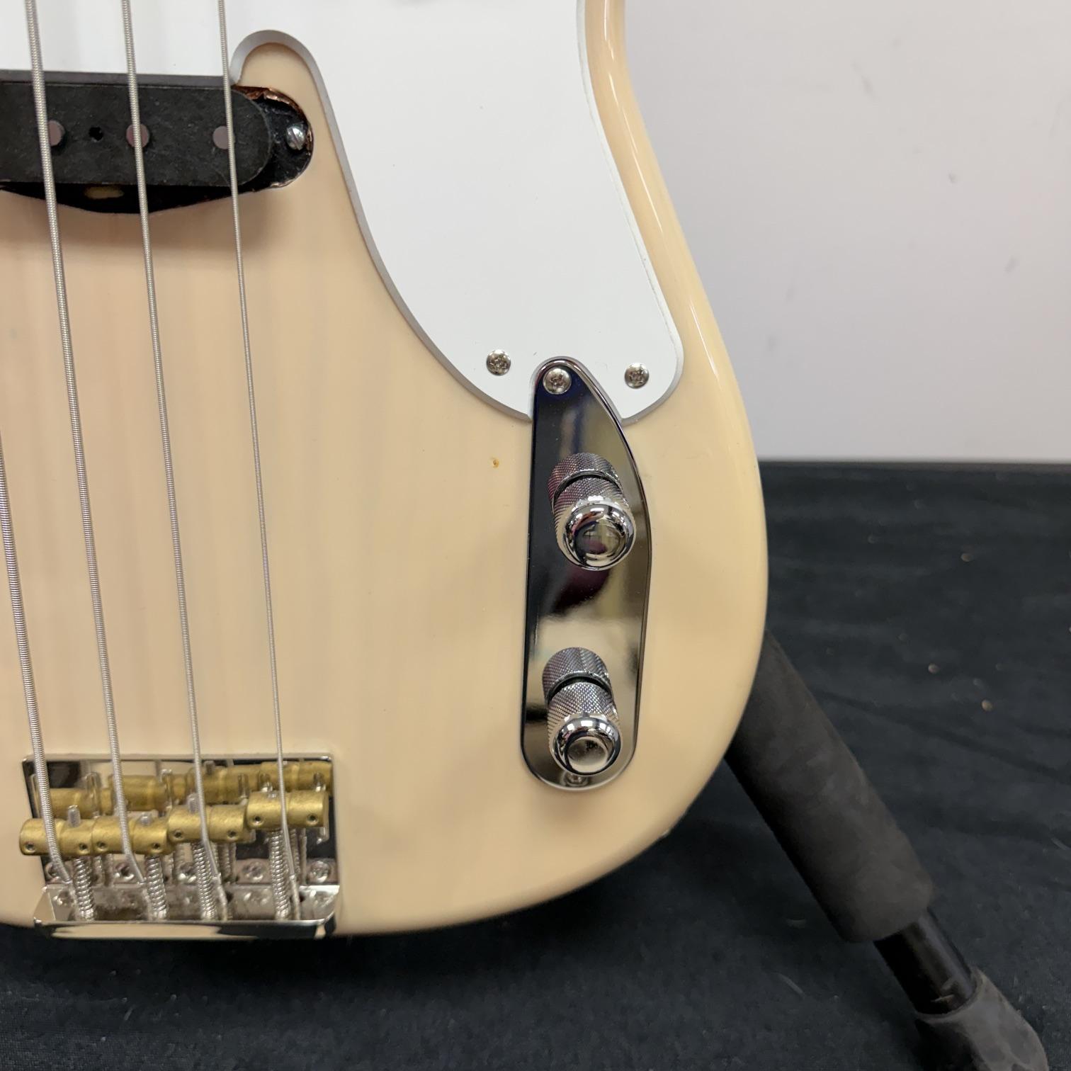 Used Squier Classic Vibe 50's Precision P Bass Electric Bass Guitar White Blonde 2019 - Image 9
