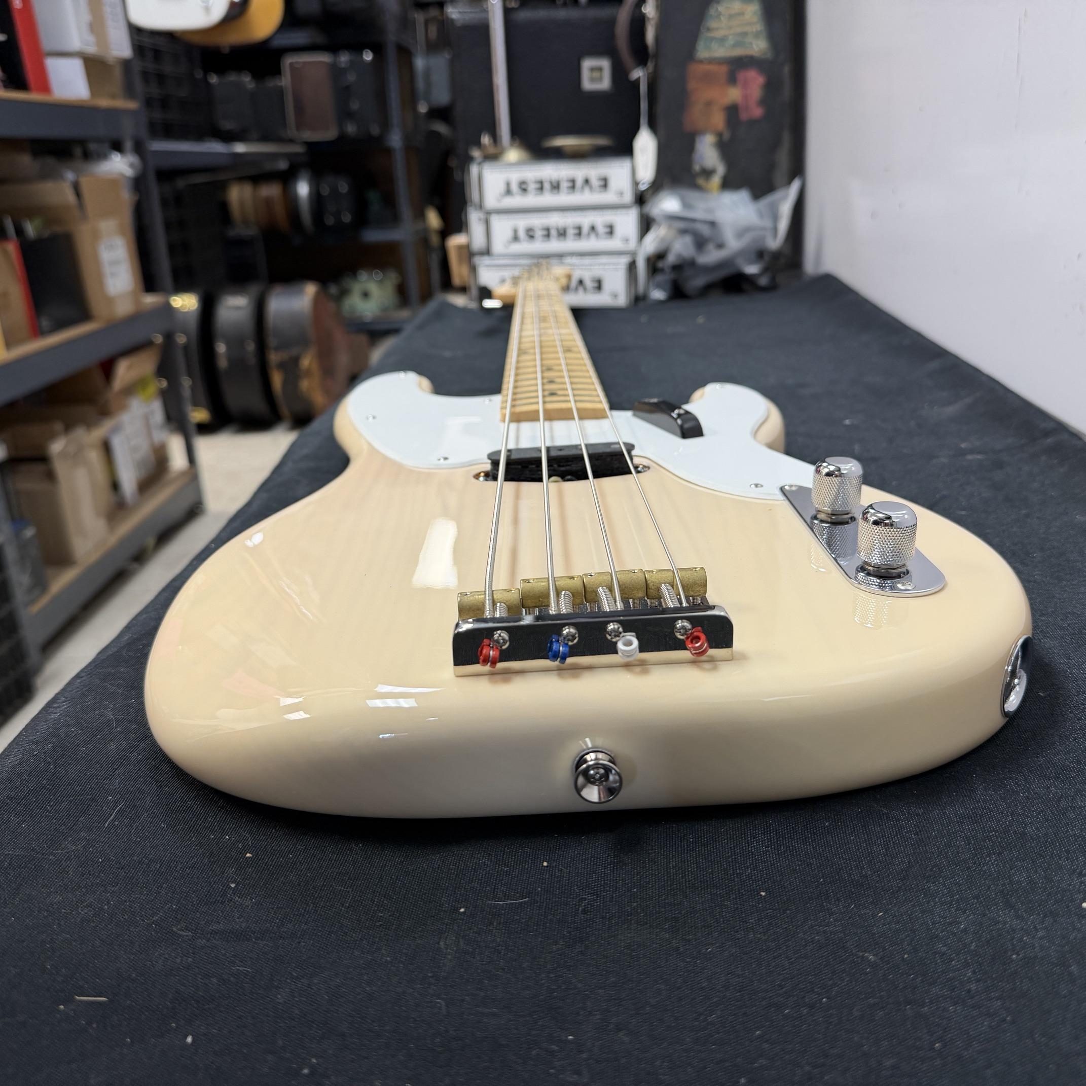 Used Squier Classic Vibe 50's Precision P Bass Electric Bass Guitar White Blonde 2019 - Image 20