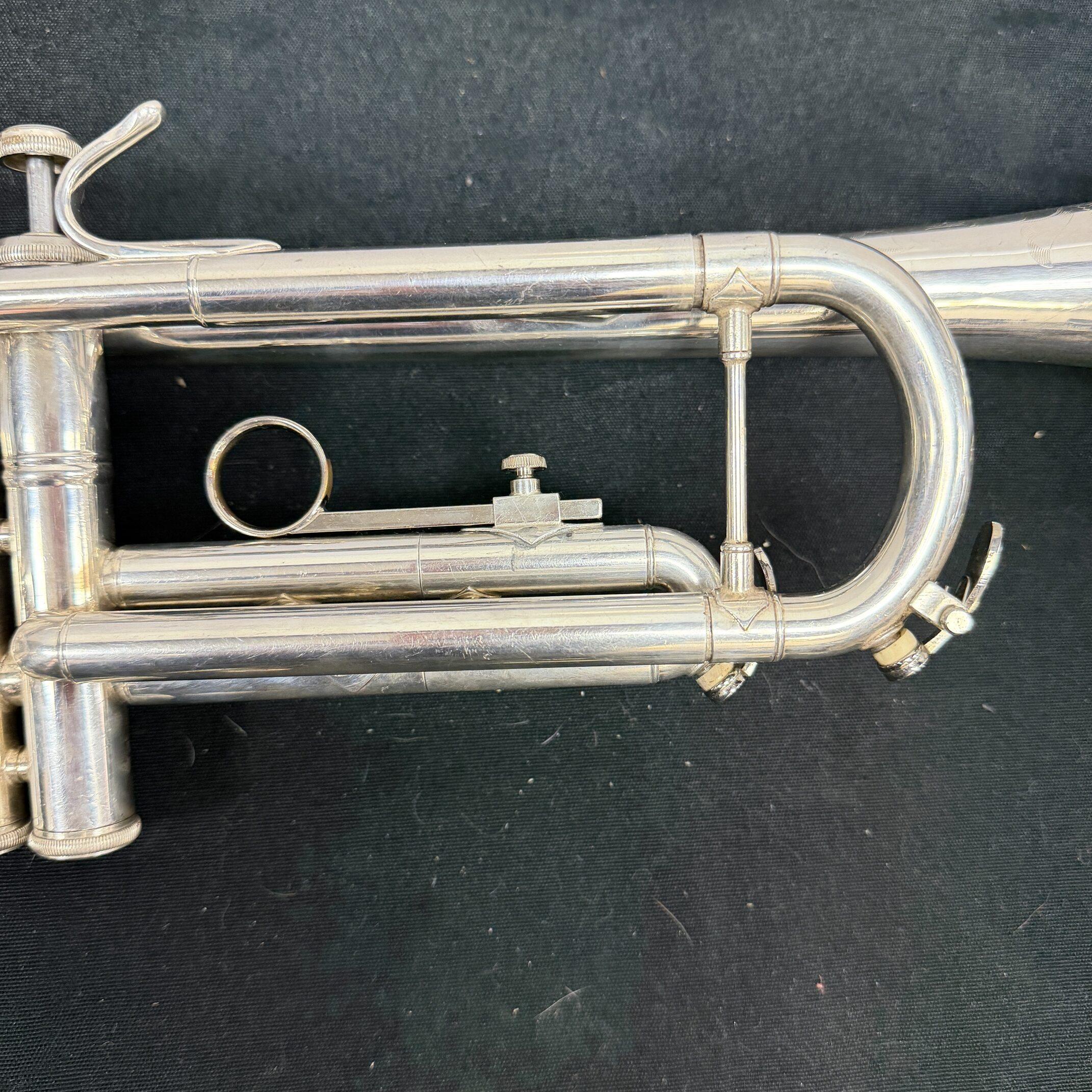 Used Bach TR-200 Silver Bb Trumpet with Pro Tec Case Just Serviced - Image 6