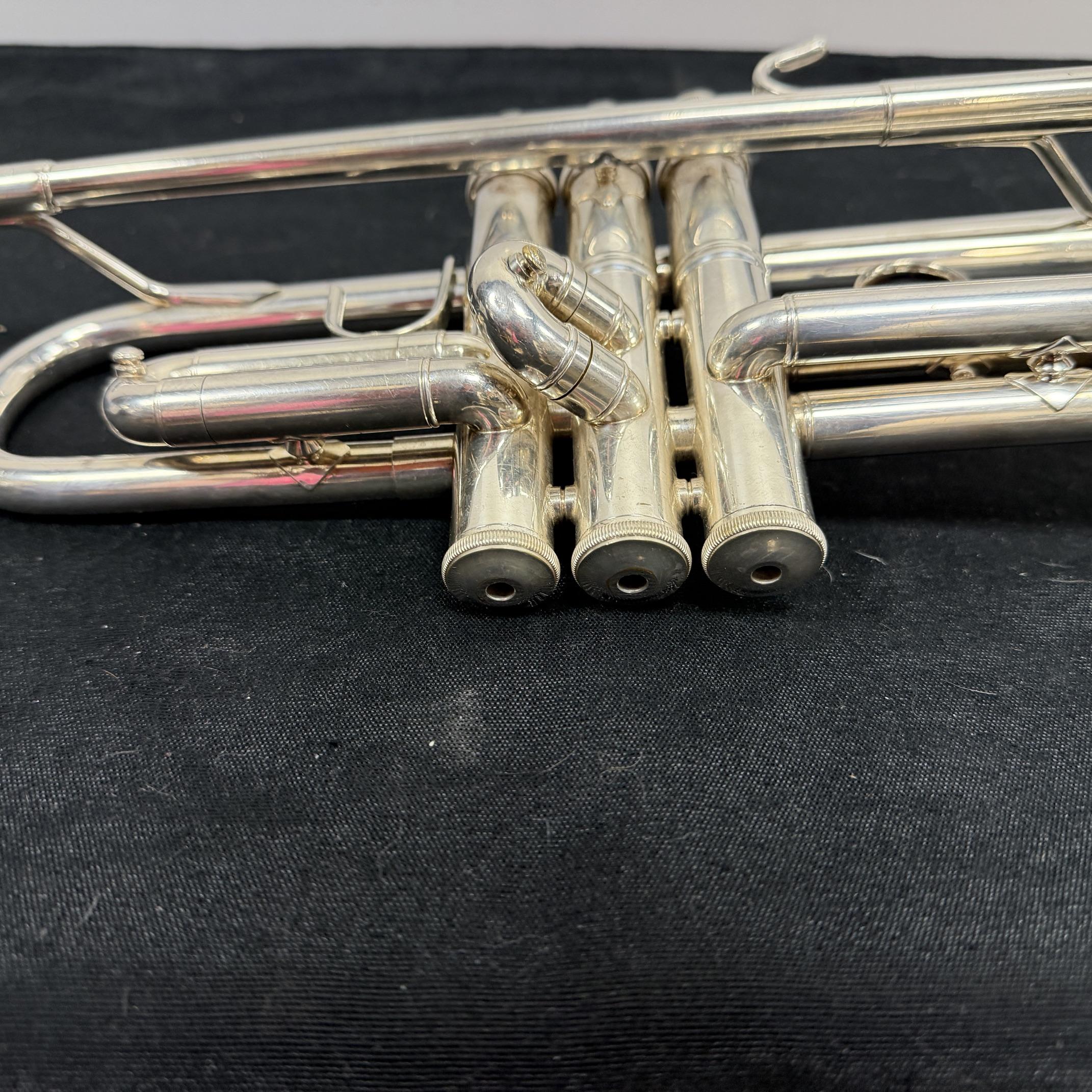 Used Bach TR-200 Silver Bb Trumpet with Pro Tec Case Just Serviced - Image 9