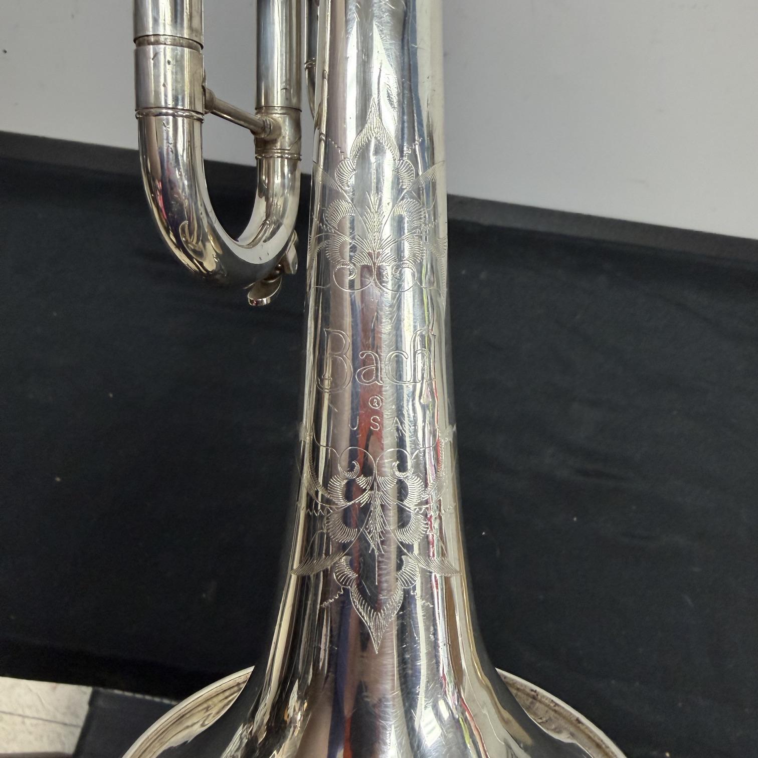 Used Bach TR-200 Silver Bb Trumpet with Pro Tec Case Just Serviced - Image 10