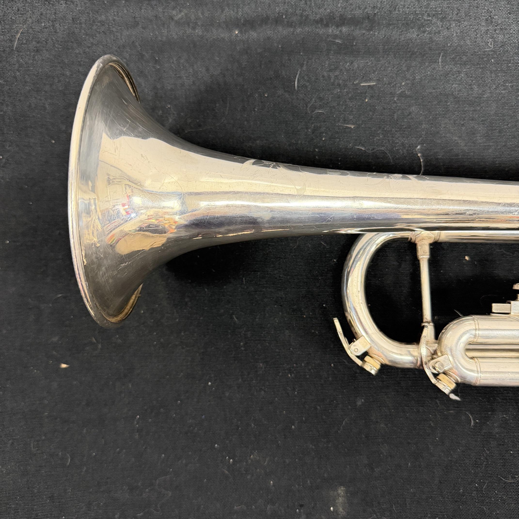 Used Bach TR-200 Silver Bb Trumpet with Pro Tec Case Just Serviced - Image 12