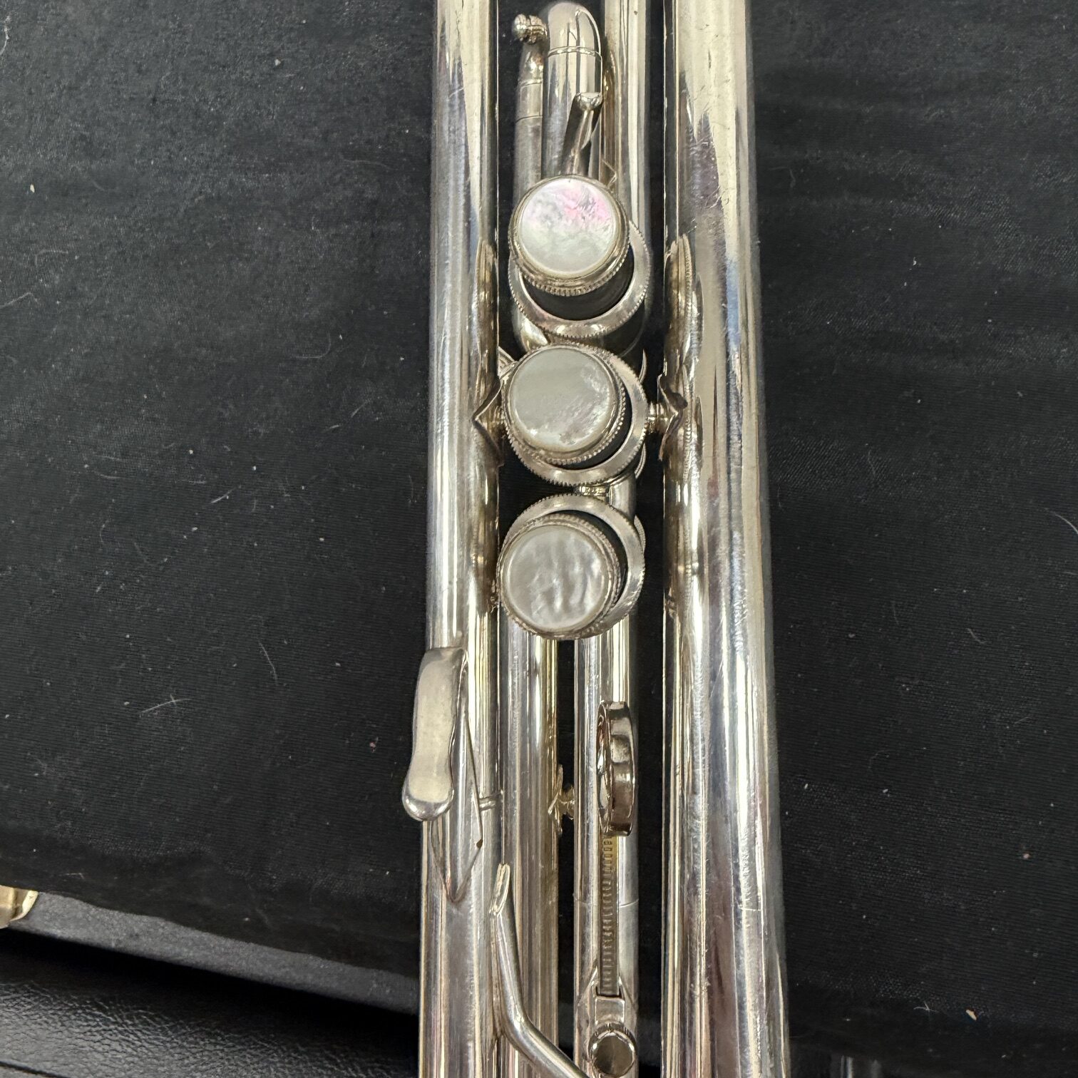 Used Bach TR-200 Silver Bb Trumpet with Pro Tec Case Just Serviced