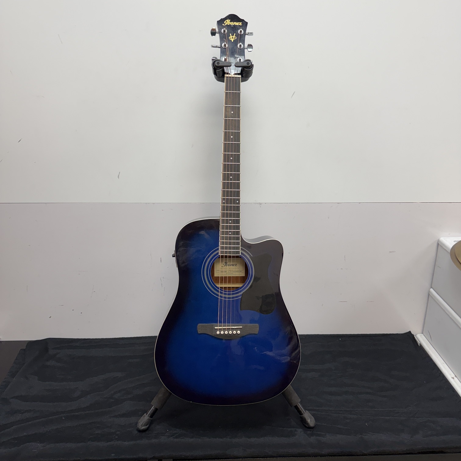 Used Ibanez V70CE-TBS Acoustic Electric Guitar Transparent Blue Sunburst