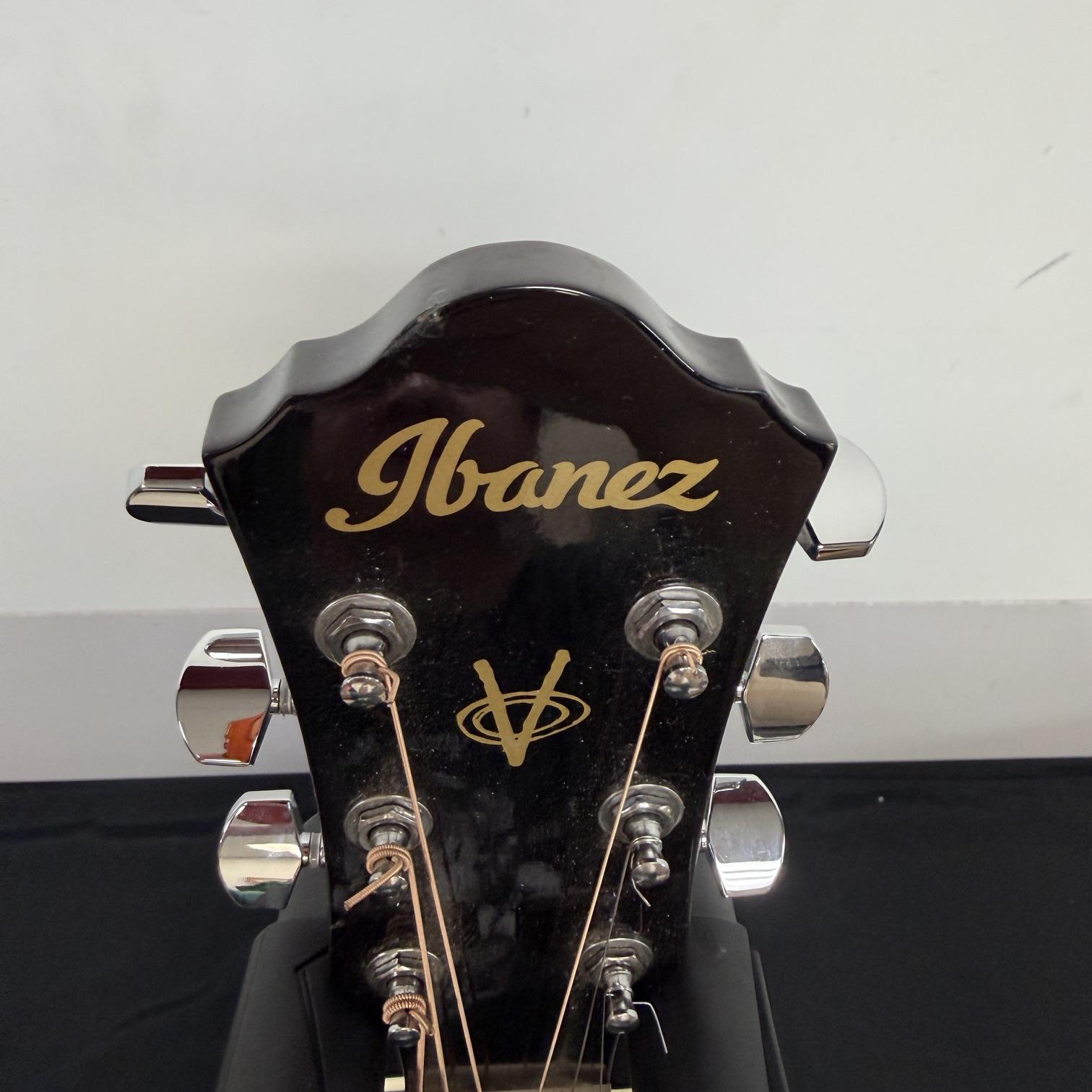 Used Ibanez V70CE-TBS Acoustic Electric Guitar Transparent Blue Sunburst - Image 2