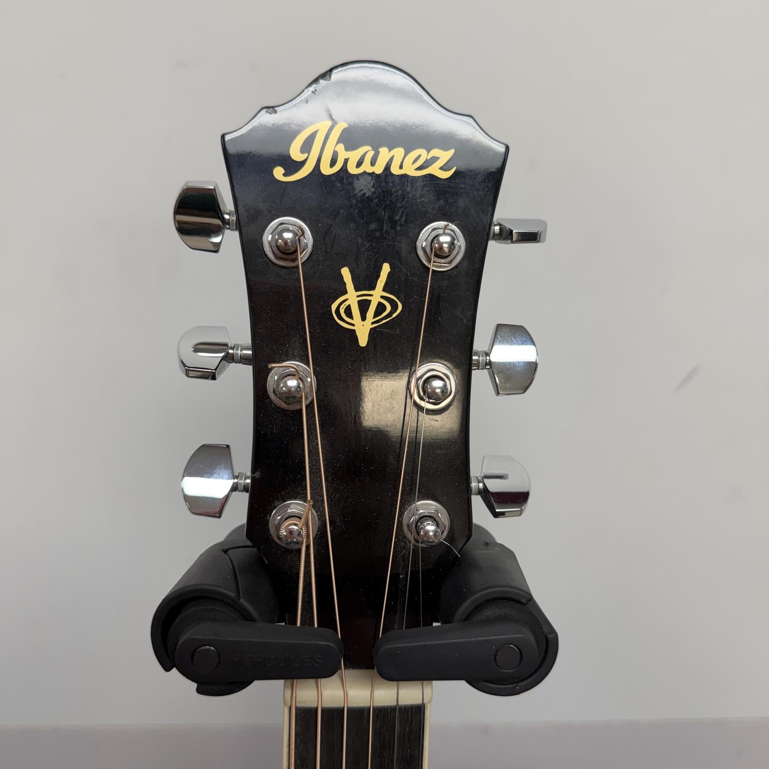 Used Ibanez V70CE-TBS Acoustic Electric Guitar Transparent Blue Sunburst - Image 3