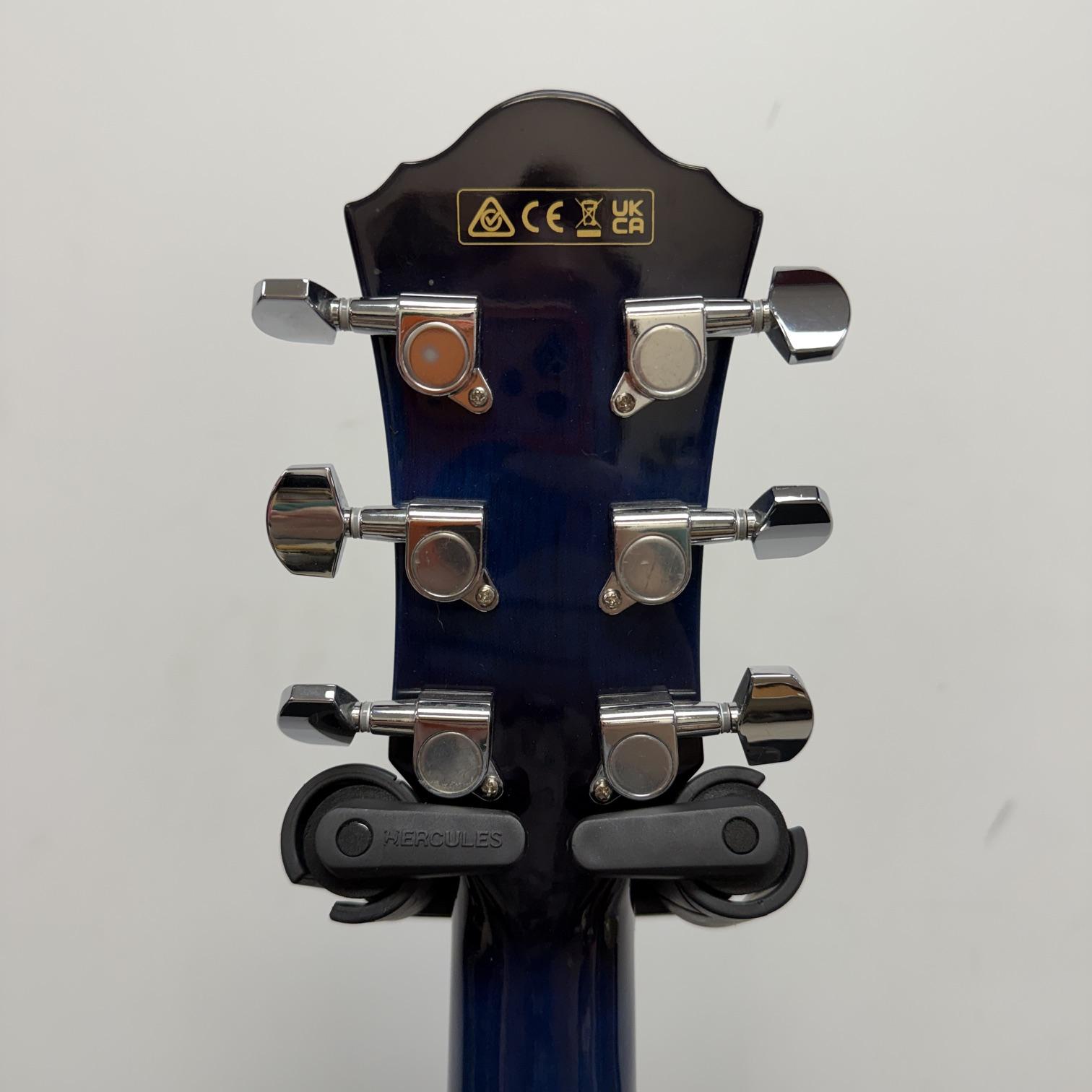 Used Ibanez V70CE-TBS Acoustic Electric Guitar Transparent Blue Sunburst - Image 16