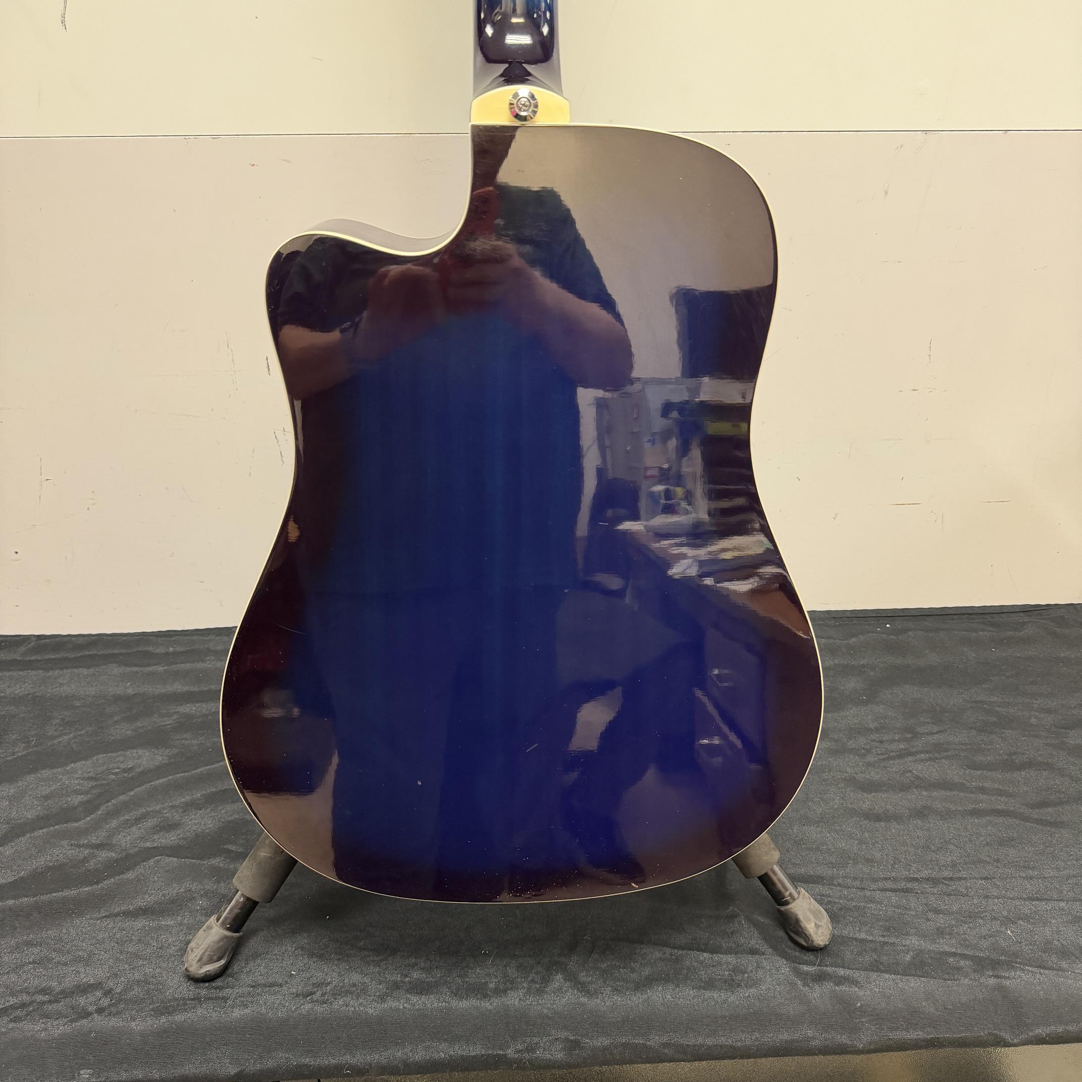 Used Ibanez V70CE-TBS Acoustic Electric Guitar Transparent Blue Sunburst - Image 19