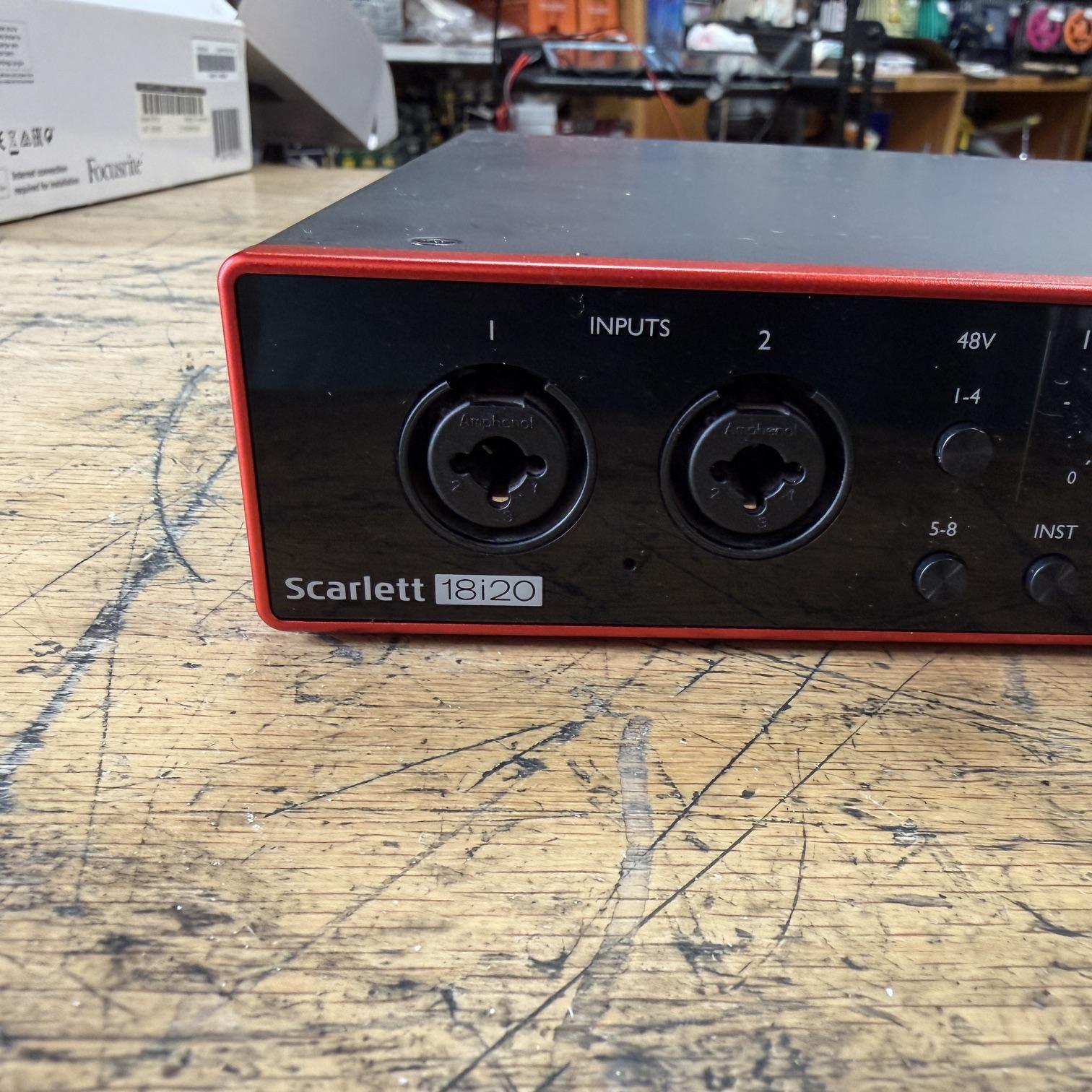 Focusrite Scarlett 18i20 3rd Gen USB Audio Interface with Original Box and Rack Ears - Image 3