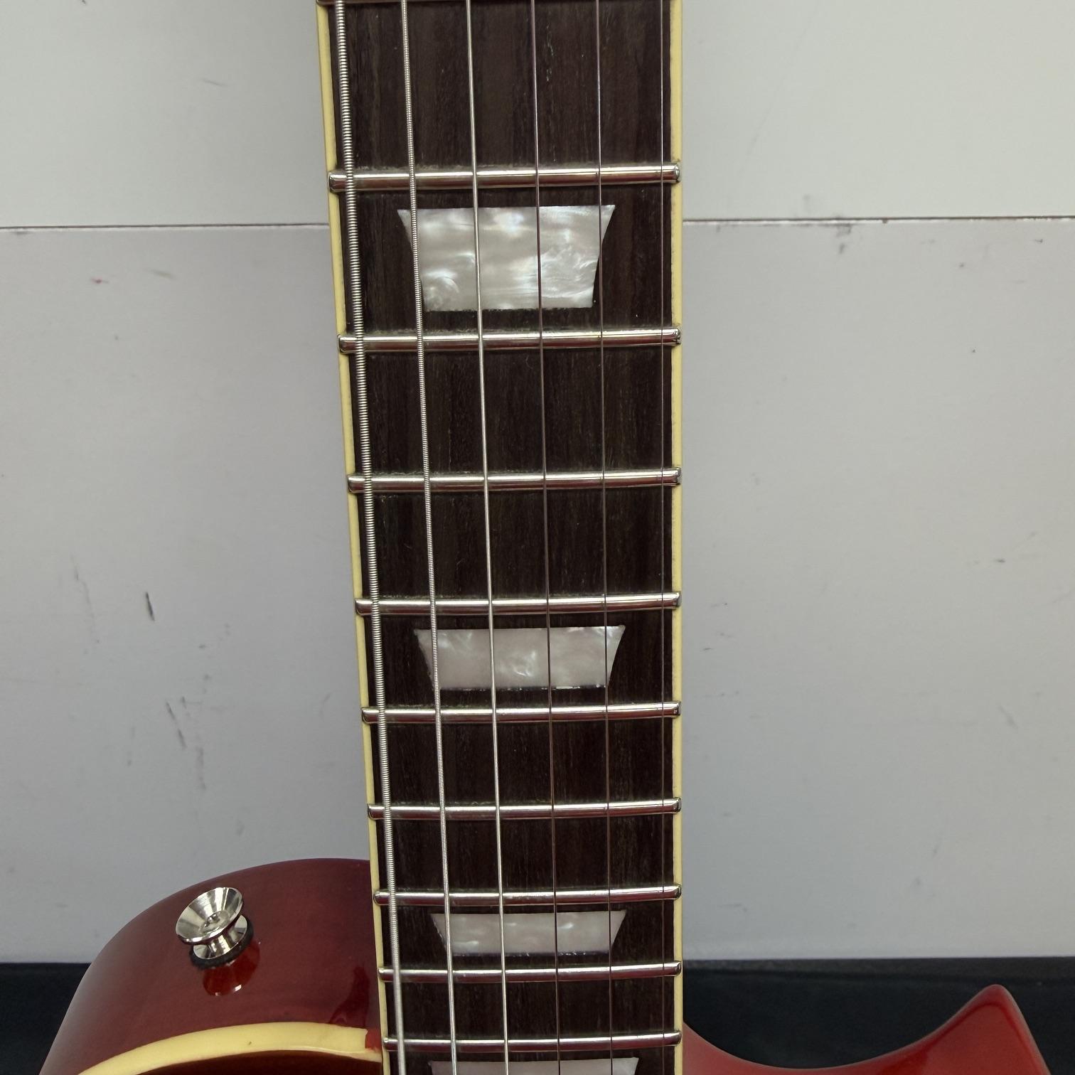 Used Vintage V100 Lemon Drop Les Paul-style Singlecut Electric Guitar with Wilkinson Pickups and Case - Image 7
