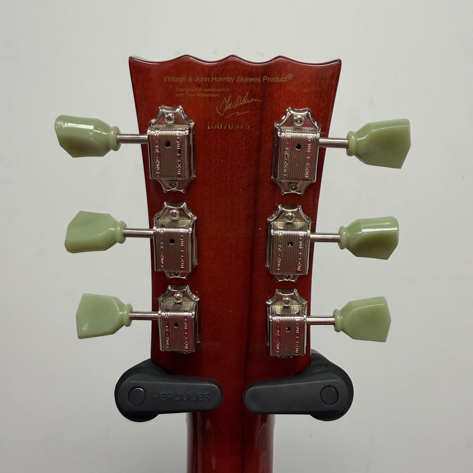 Used Vintage V100 Lemon Drop Les Paul-style Singlecut Electric Guitar with Wilkinson Pickups and Case - Image 17