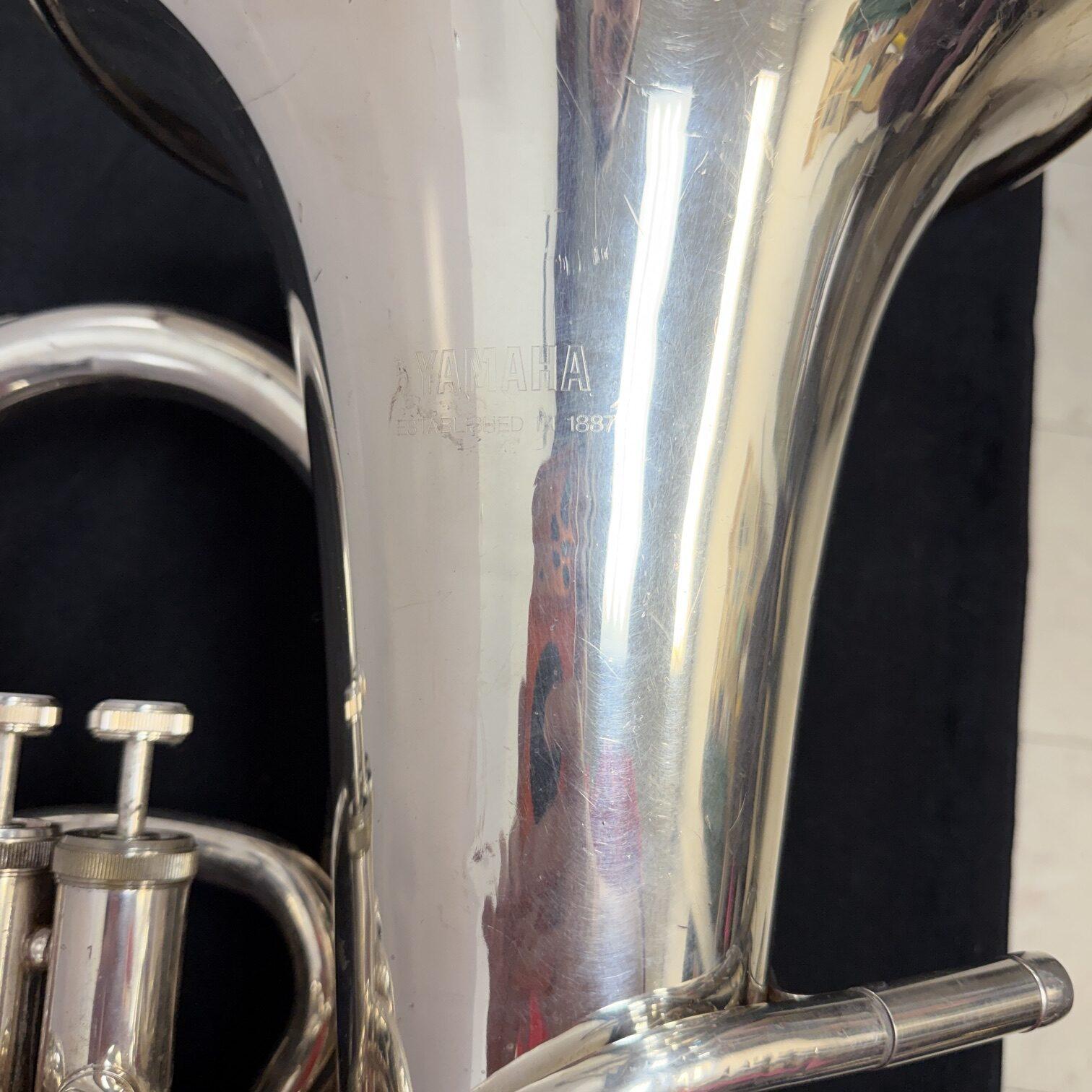 Used Yamaha YEP-321 Silver 4-Valve Bb Euphonium with SKB 375 Case Just Serviced - Image 4