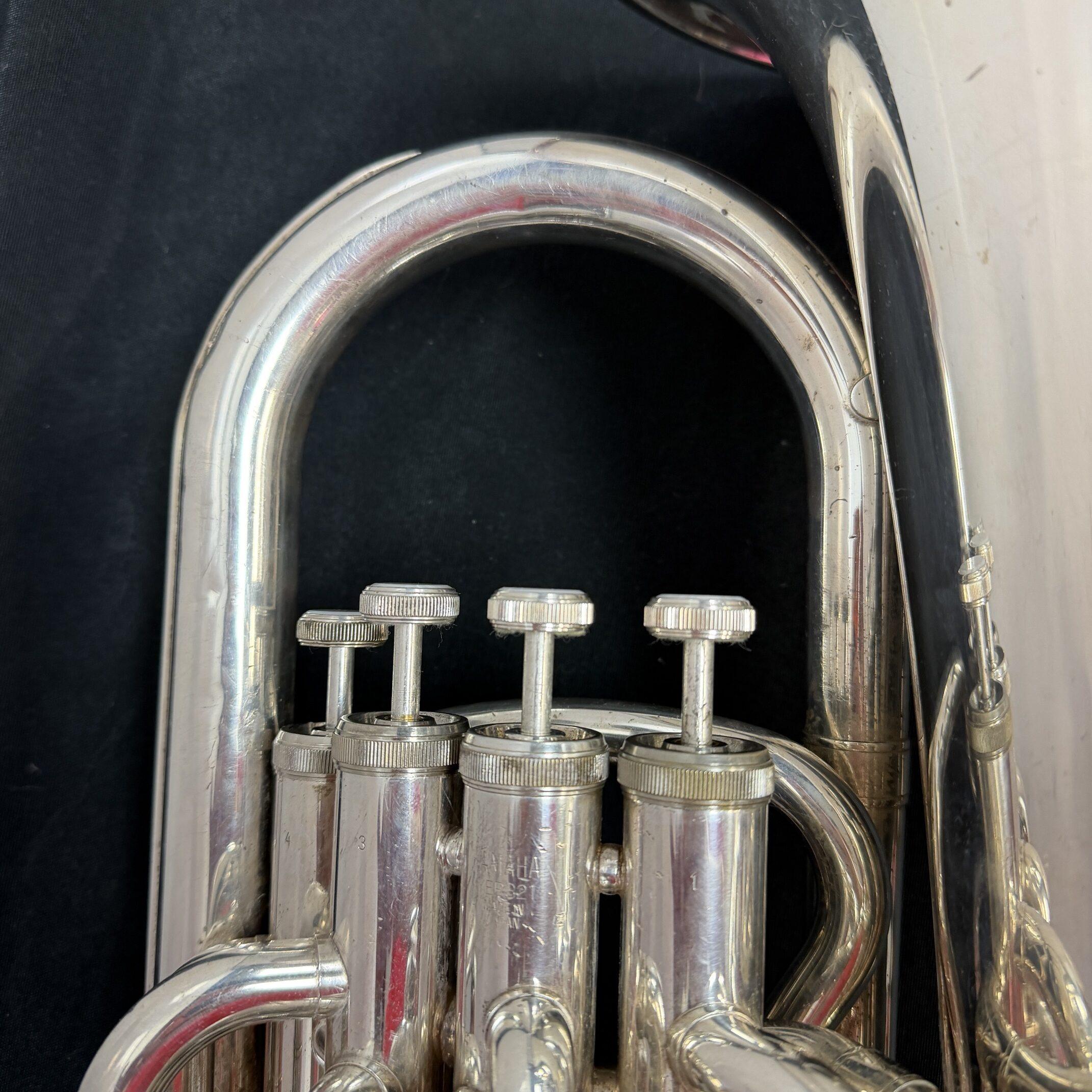 Used Yamaha YEP-321 Silver 4-Valve Bb Euphonium with SKB 375 Case Just Serviced - Image 5