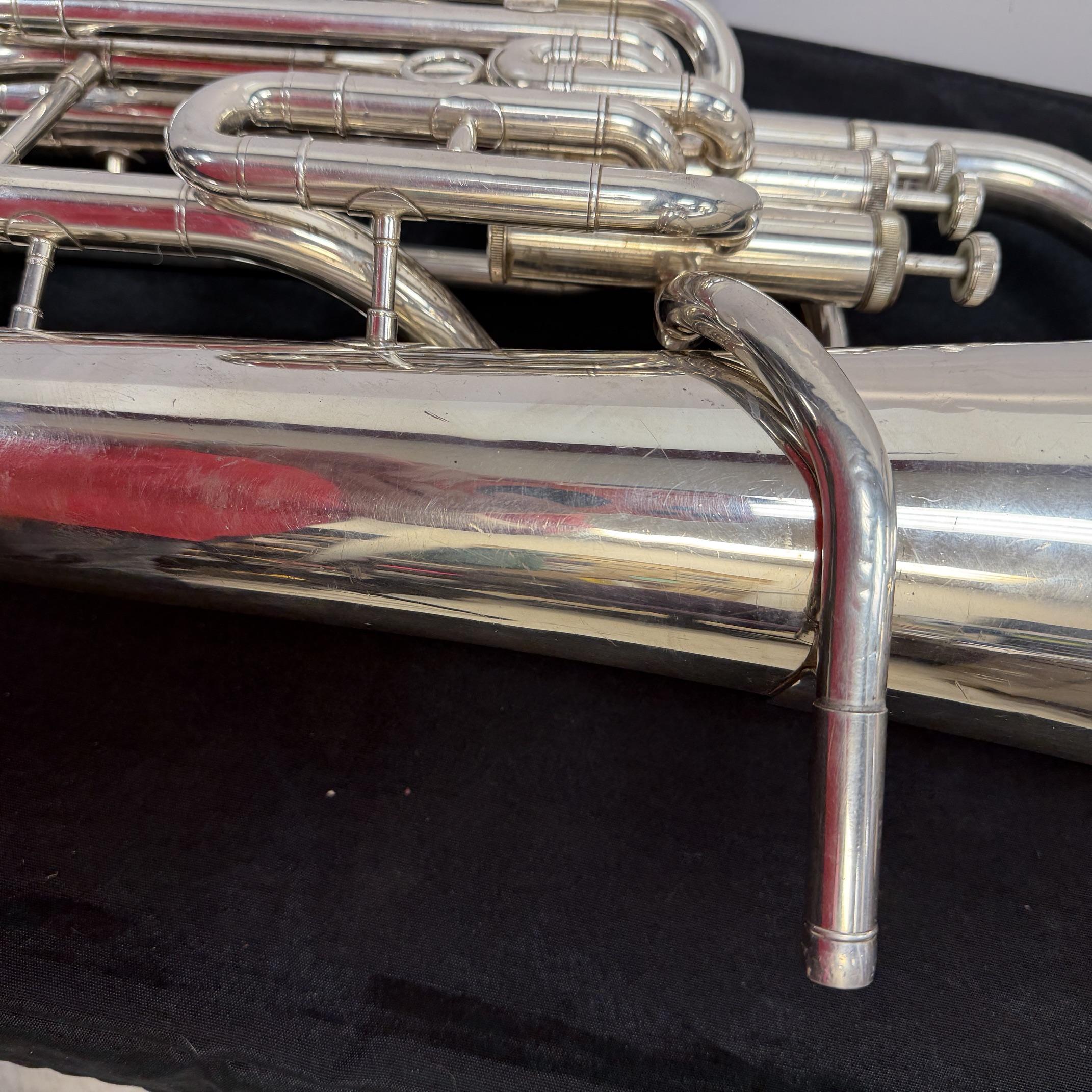 Used Yamaha YEP-321 Silver 4-Valve Bb Euphonium with SKB 375 Case Just Serviced - Image 10