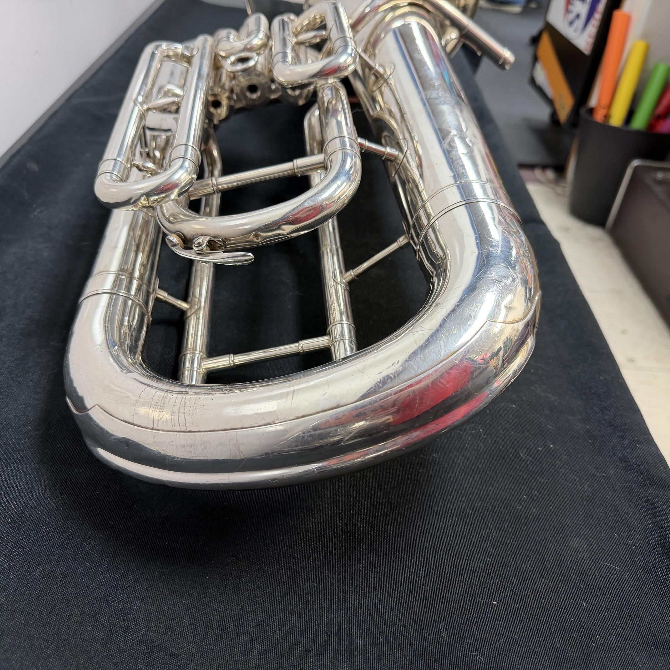 Used Yamaha YEP-321 Silver 4-Valve Bb Euphonium with SKB 375 Case Just Serviced - Image 11