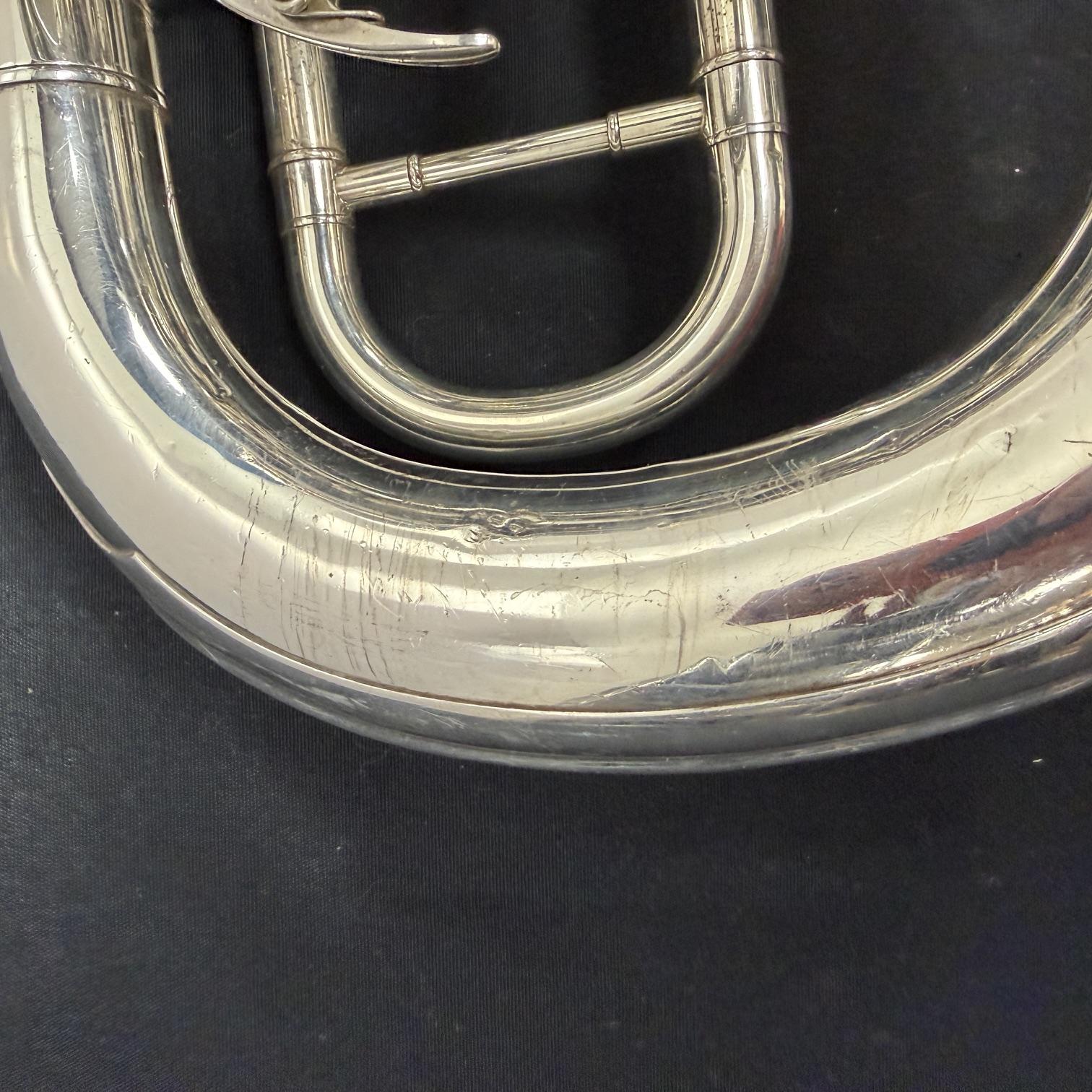 Used Yamaha YEP-321 Silver 4-Valve Bb Euphonium with SKB 375 Case Just Serviced - Image 12