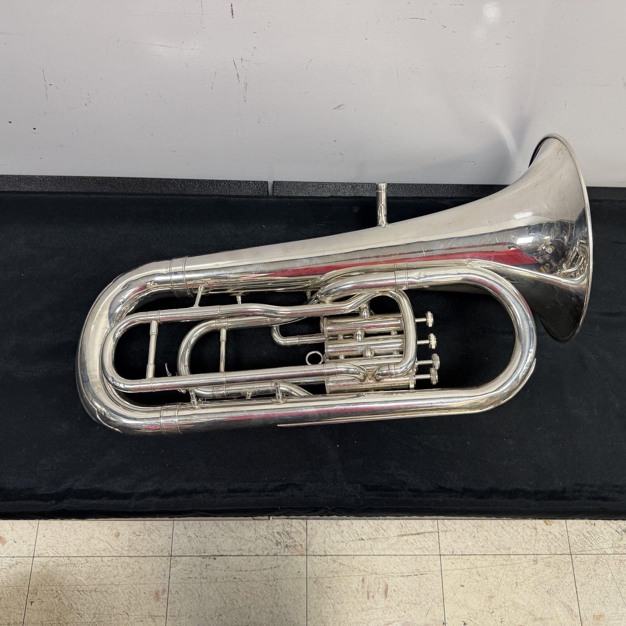 Used Yamaha YEP-321 Silver 4-Valve Bb Euphonium with SKB 375 Case Just Serviced - Image 13