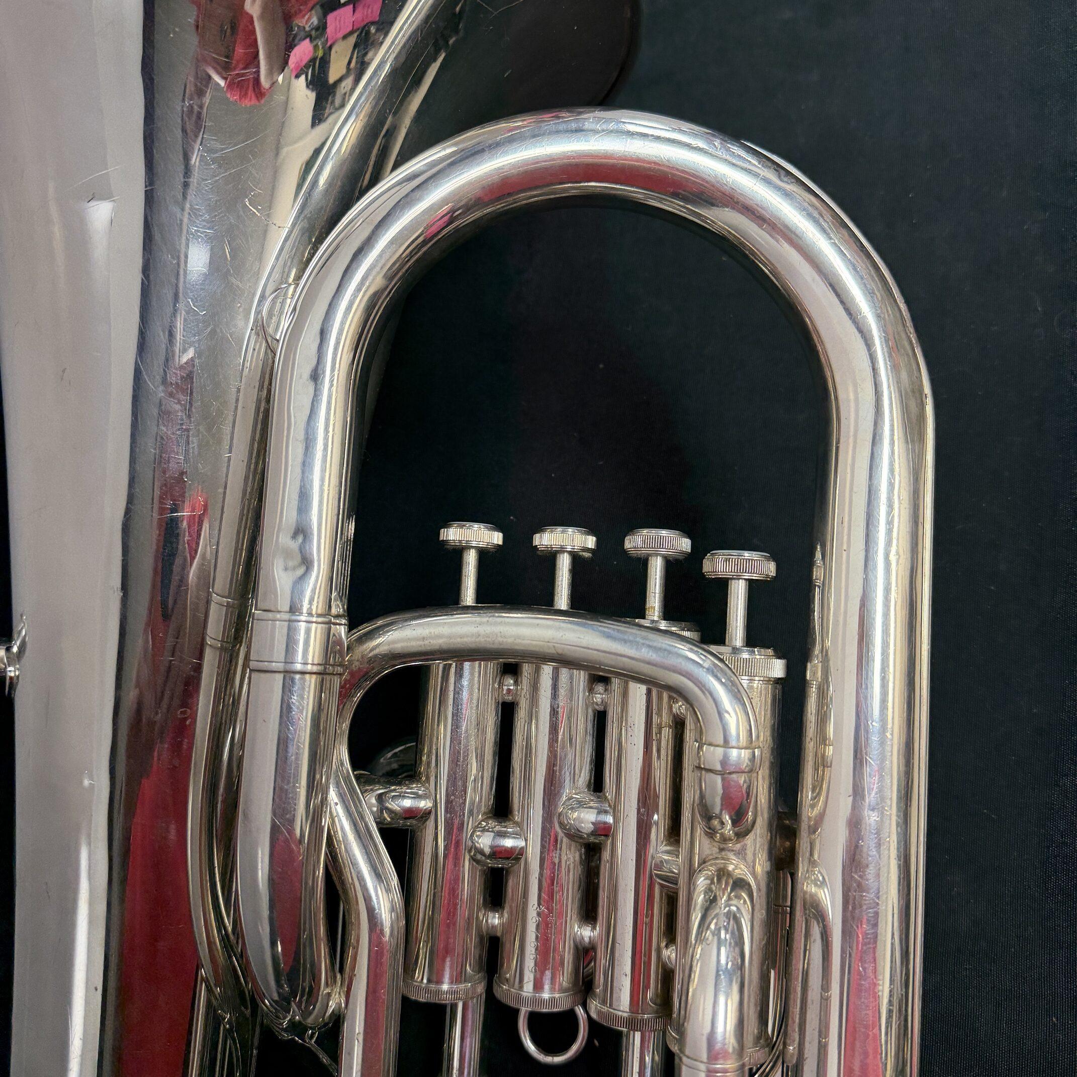 Used Yamaha YEP-321 Silver 4-Valve Bb Euphonium with SKB 375 Case Just Serviced - Image 15