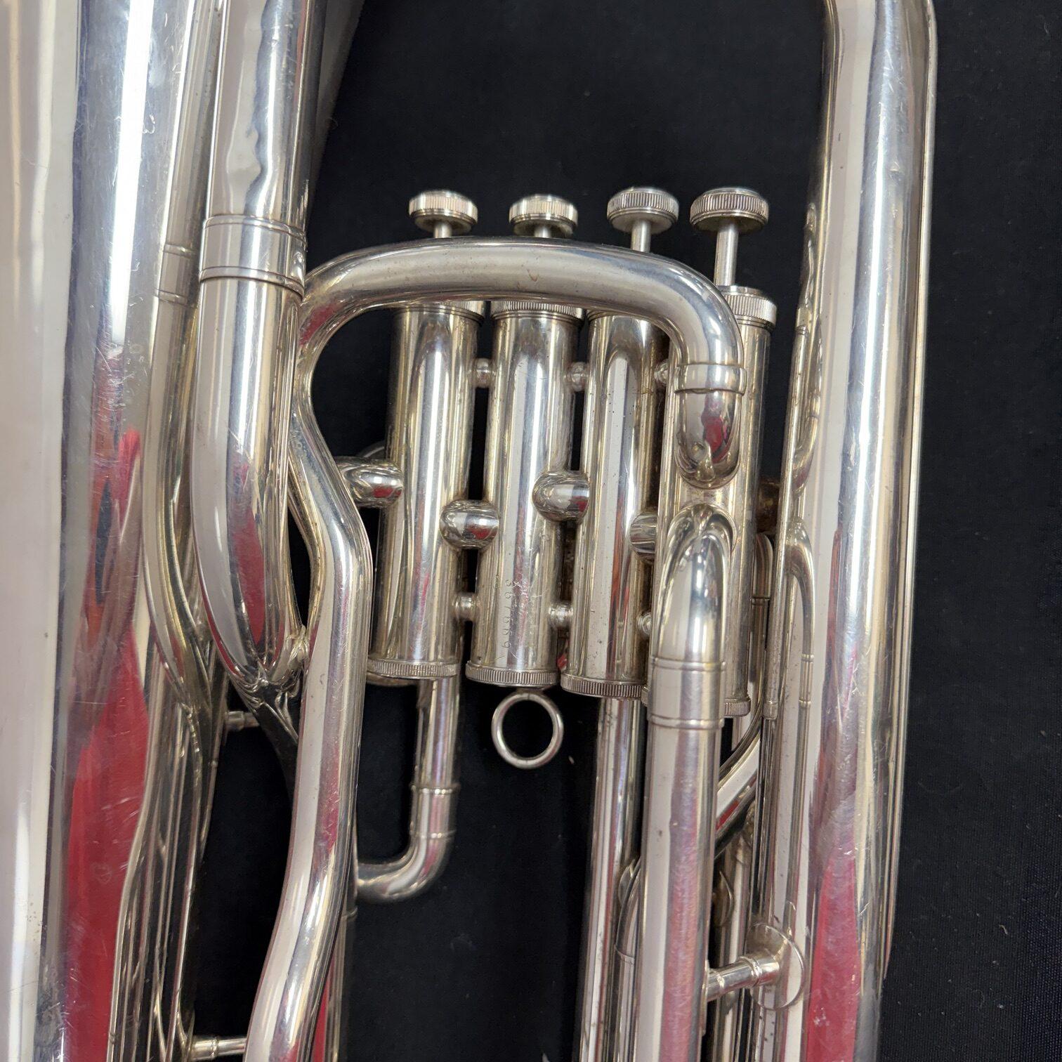 Used Yamaha YEP-321 Silver 4-Valve Bb Euphonium with SKB 375 Case Just Serviced - Image 16