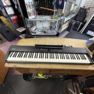 Used Roland FP-4F Digital Piano Keyboard 88-Key Weighted Key with AC Adapter Music Stand