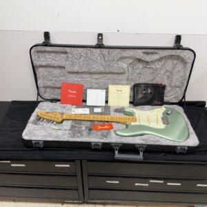 Used Fender American Professional II Strat Stratocaster Electric Guitar Mystic Surf Green 2021 75th Anniversary with Original Case and Extras