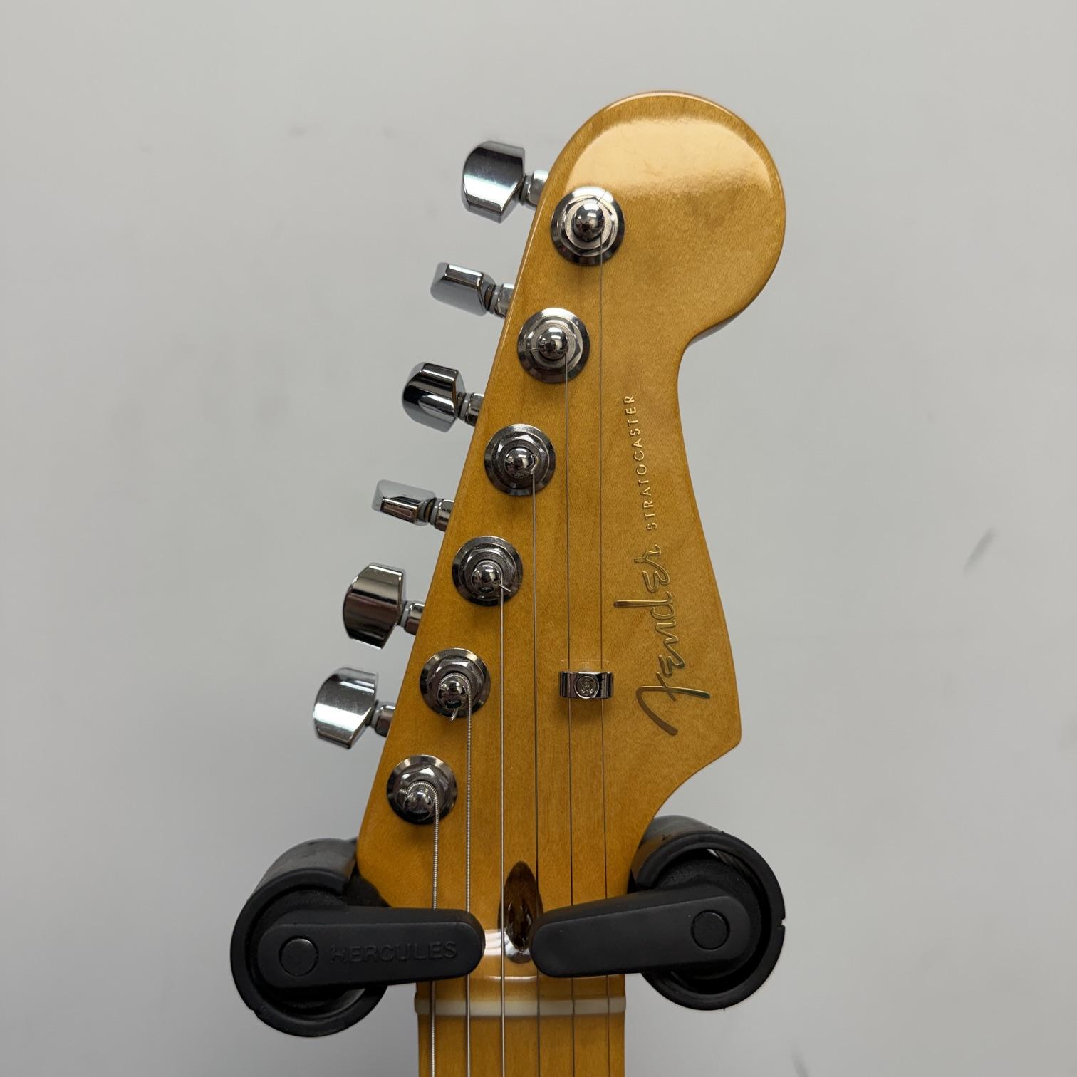Used Fender American Ultra Strat Stratocaster Electric Guitar Cobra Blue 2019 with Original Case and Extras - Image 4