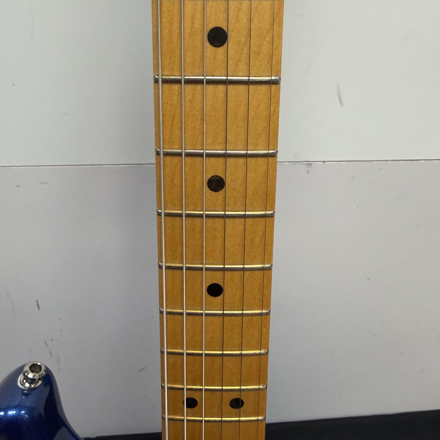 Used Fender American Ultra Strat Stratocaster Electric Guitar Cobra Blue 2019 with Original Case and Extras - Image 6