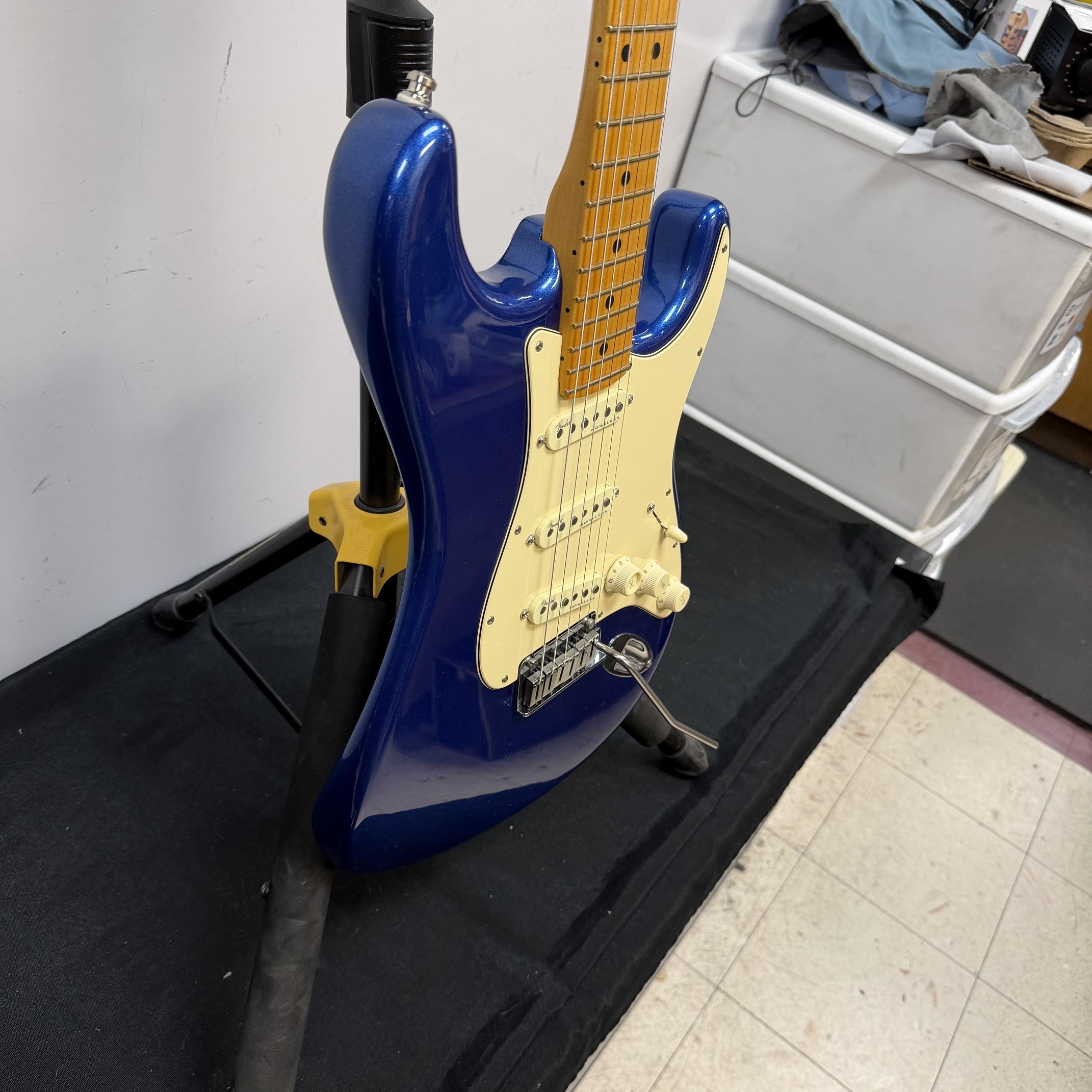 Used Fender American Ultra Strat Stratocaster Electric Guitar Cobra Blue 2019 with Original Case and Extras - Image 11