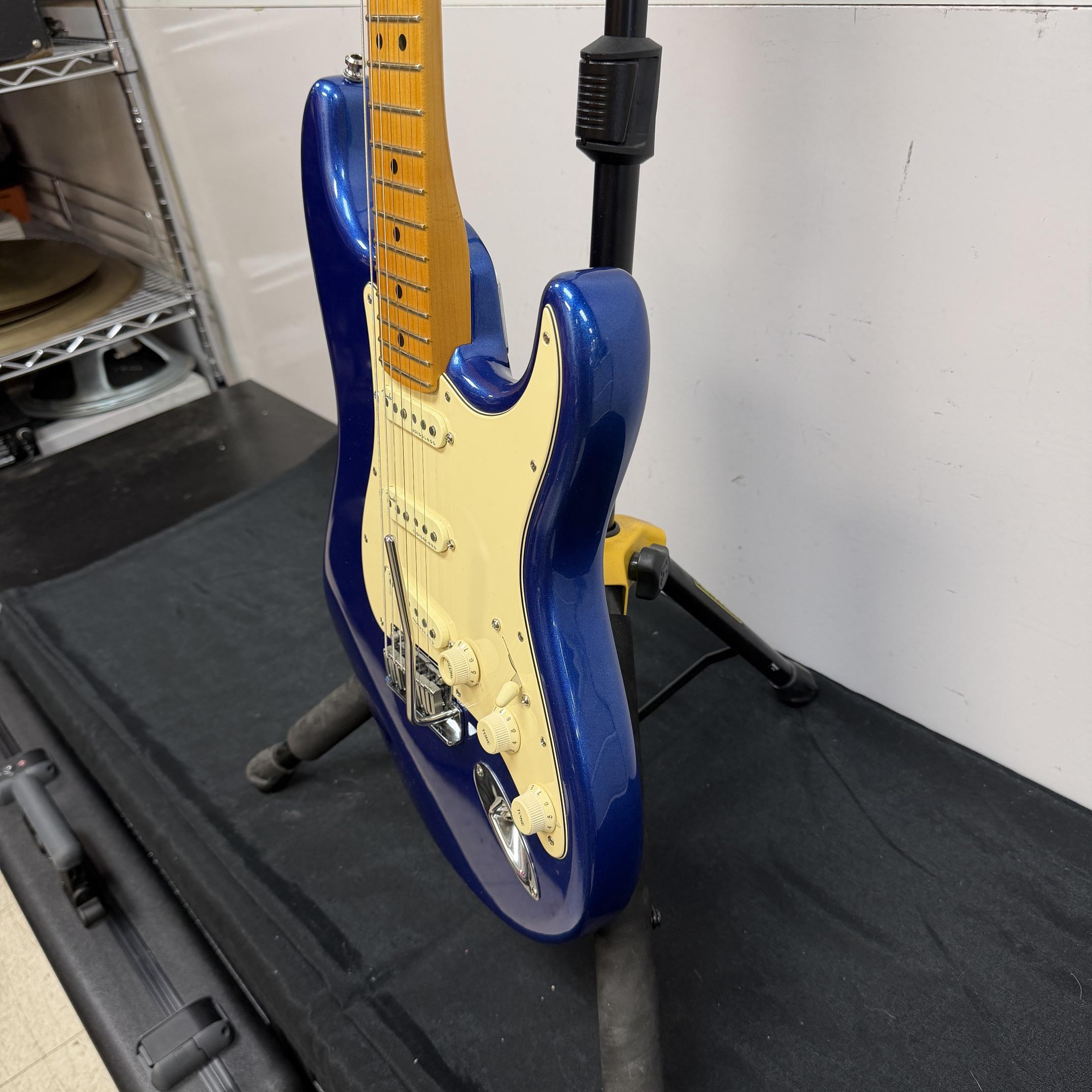 Used Fender American Ultra Strat Stratocaster Electric Guitar Cobra Blue 2019 with Original Case and Extras - Image 12