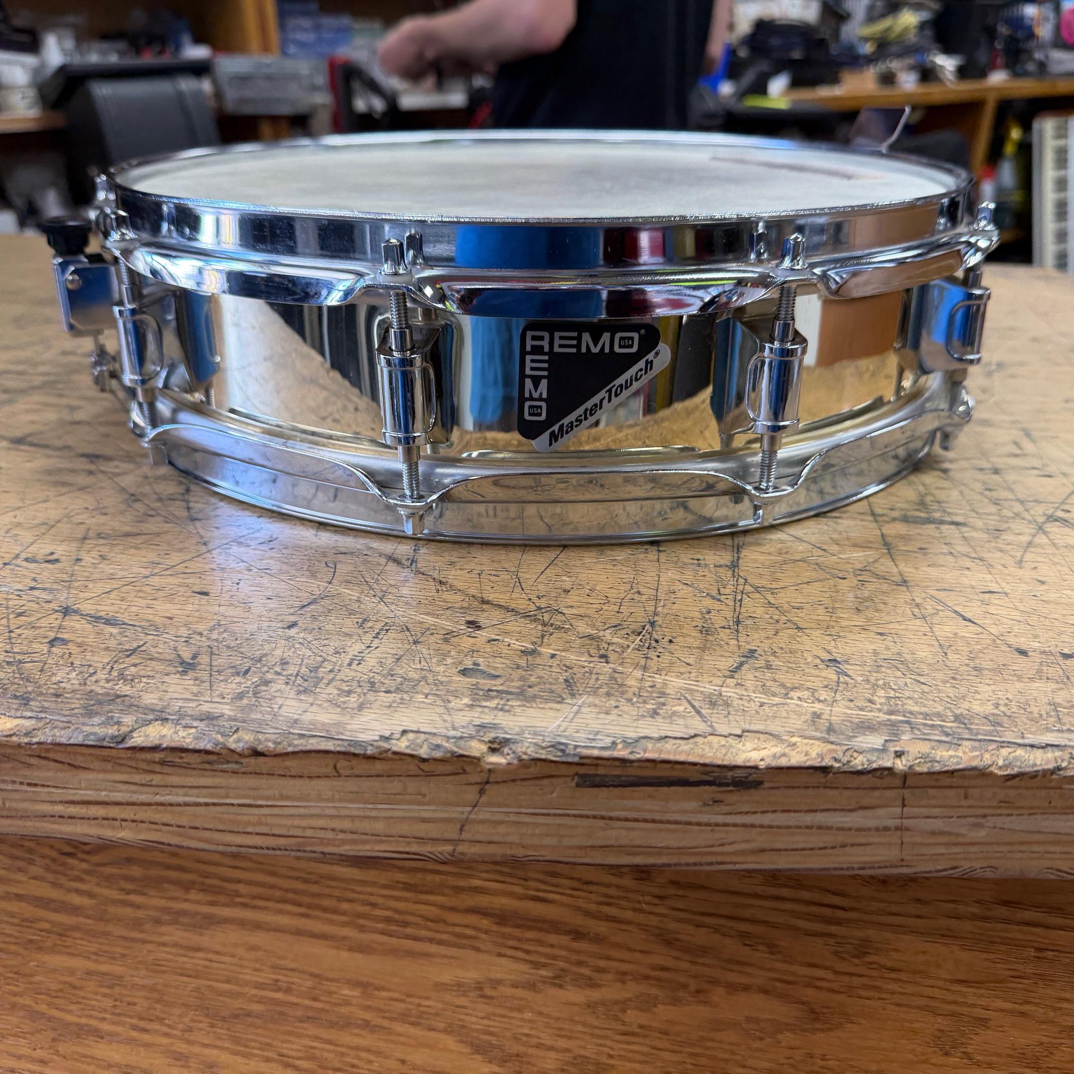 Used Remo MasterTouch 14"x3" Brass Piccolo Snare Drum Made in the USA