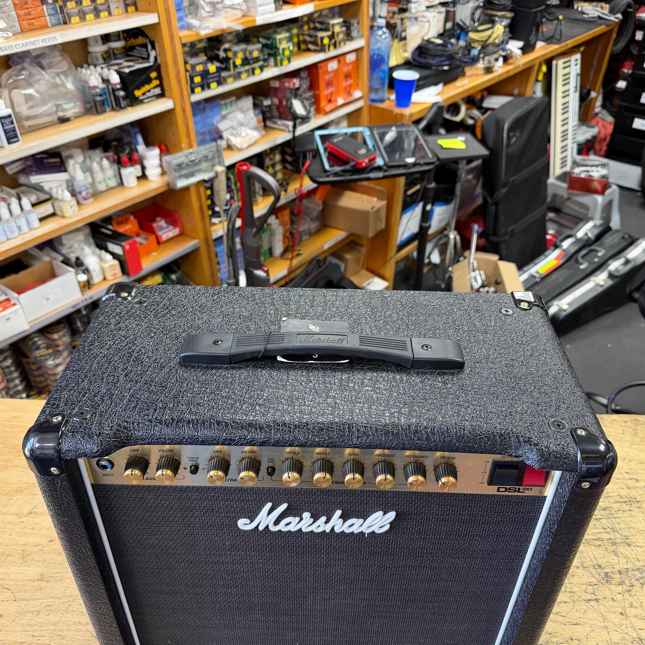 Used Marshall DSL20 CR 40-watt 2-Channel Tube Combo 1x12 Guitar Amp Amplifier - Image 5