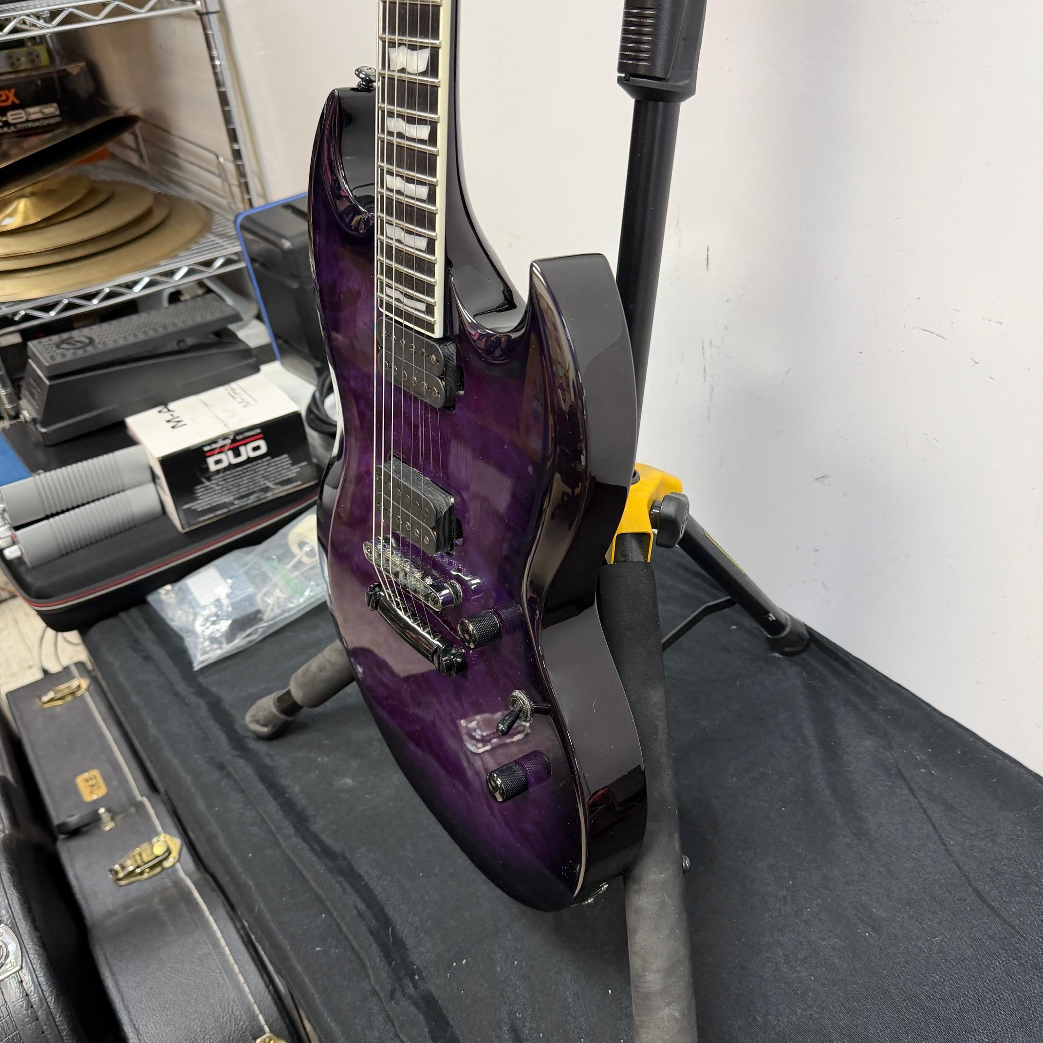 Used ESP LTD Viper-1000 2020 - Present - See Thru Purple Sunburst Electric Guitar - Image 11