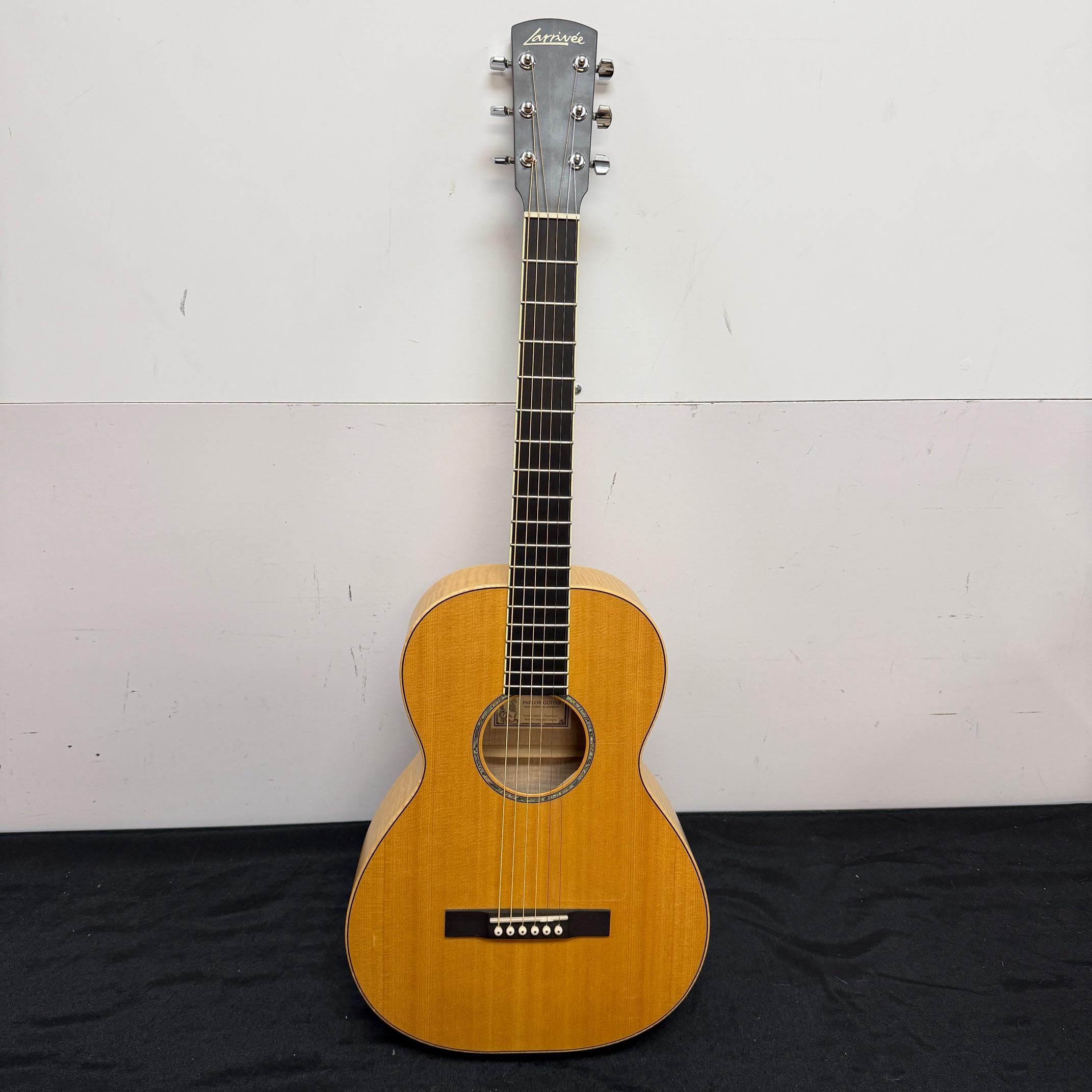 Used Larrivee O-01 Parlor Guitar Maple Special Edition Acoustic Guitar with Case Flame Maple 2003 - Image 2