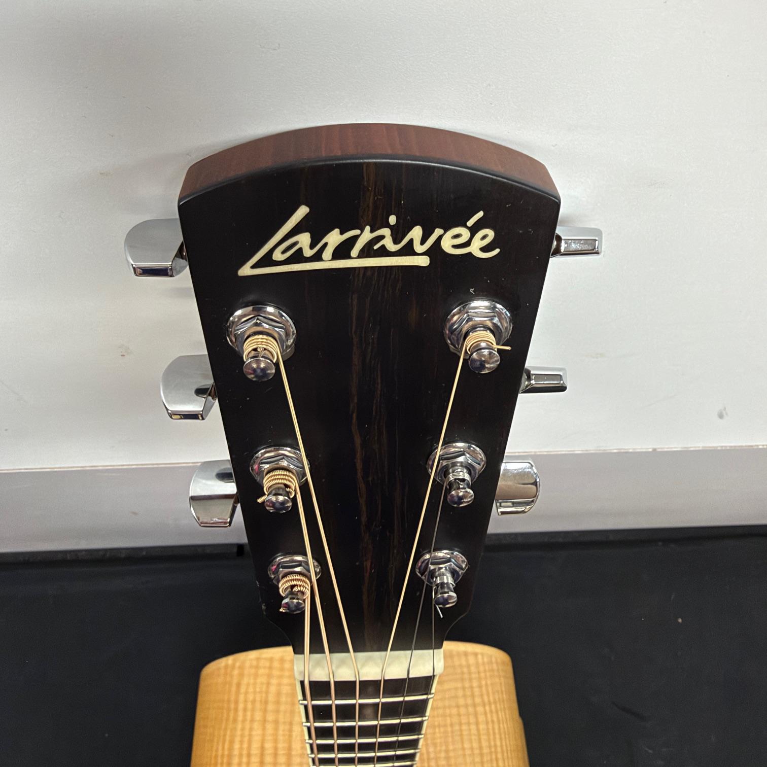 Used Larrivee O-01 Parlor Guitar Maple Special Edition Acoustic Guitar with Case Flame Maple 2003 - Image 3