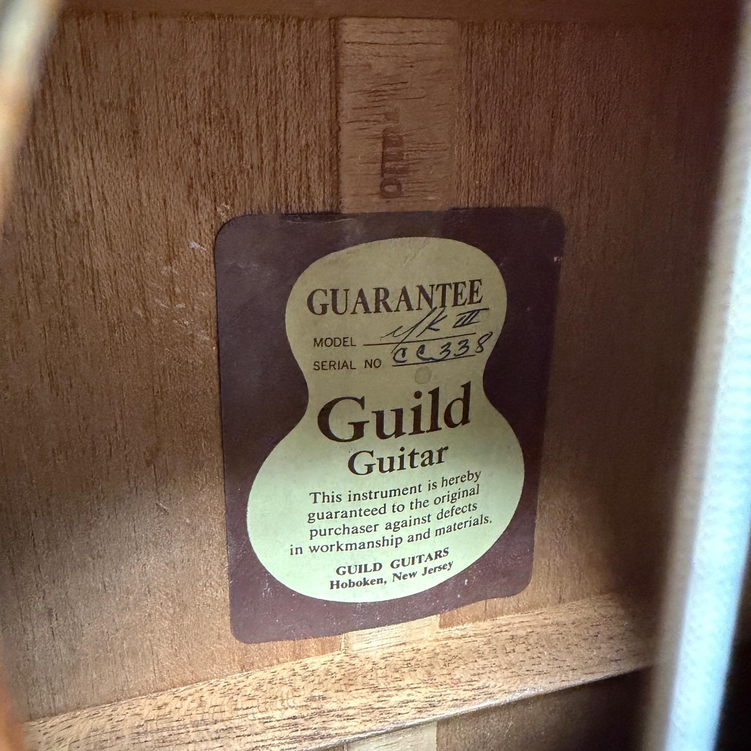 Vintage Guild Mark III Classical Acoustic Guitar 1966 Hoboken New Jersey - Image 9